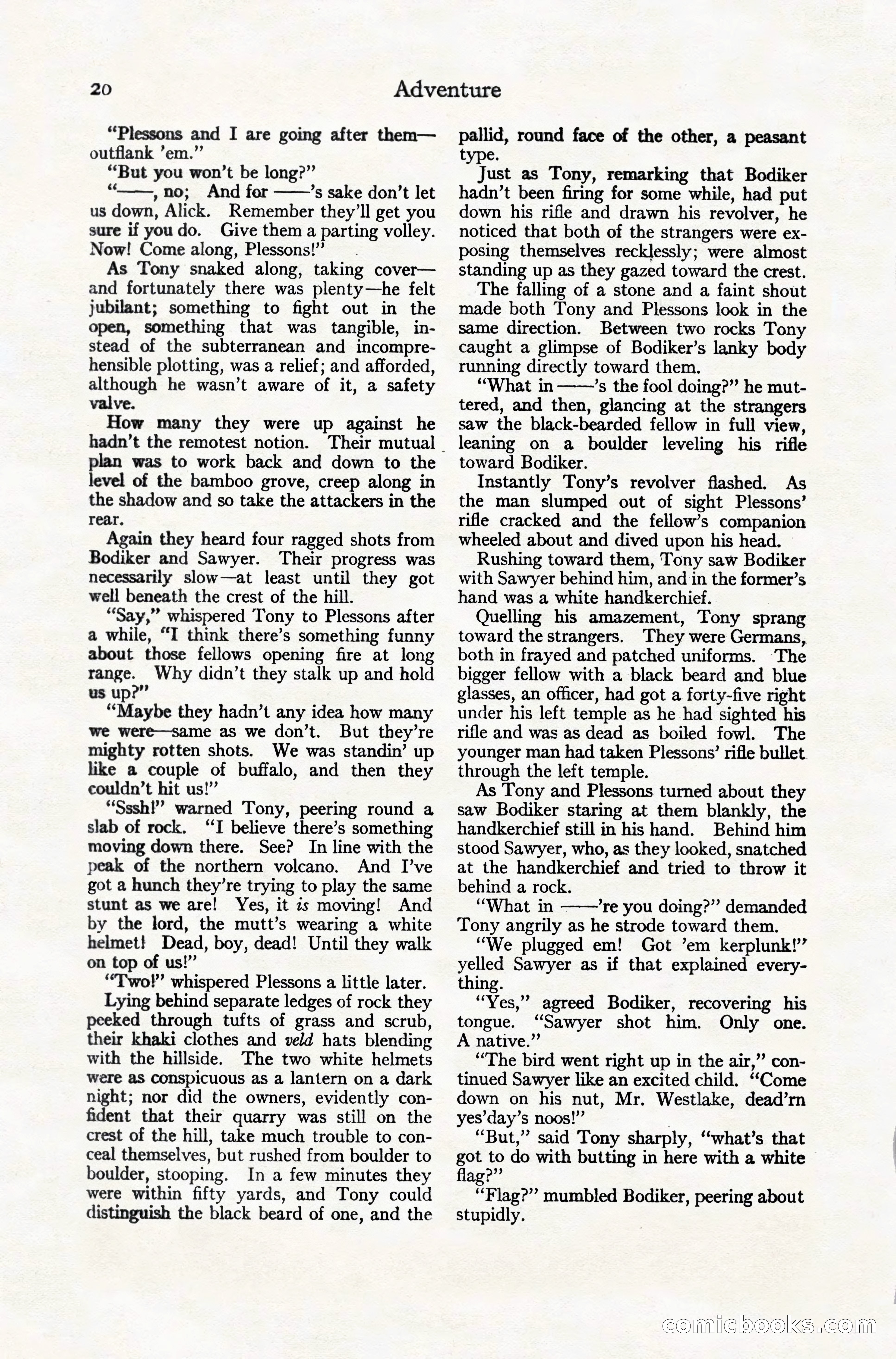 Adventure Magazine, December 10, 1924 — page 42 of 216