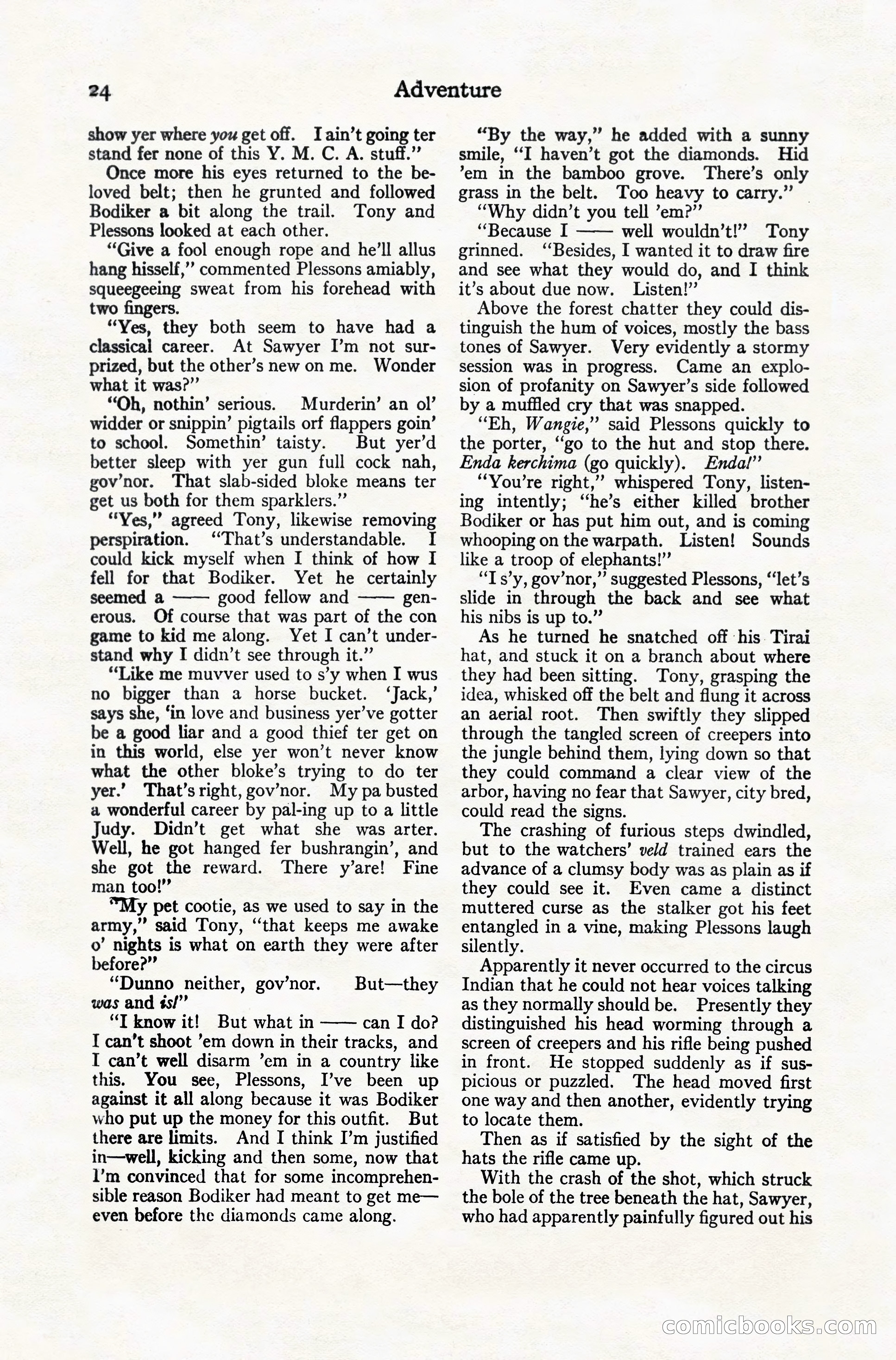 Adventure Magazine, December 10, 1924 — page 46 of 216
