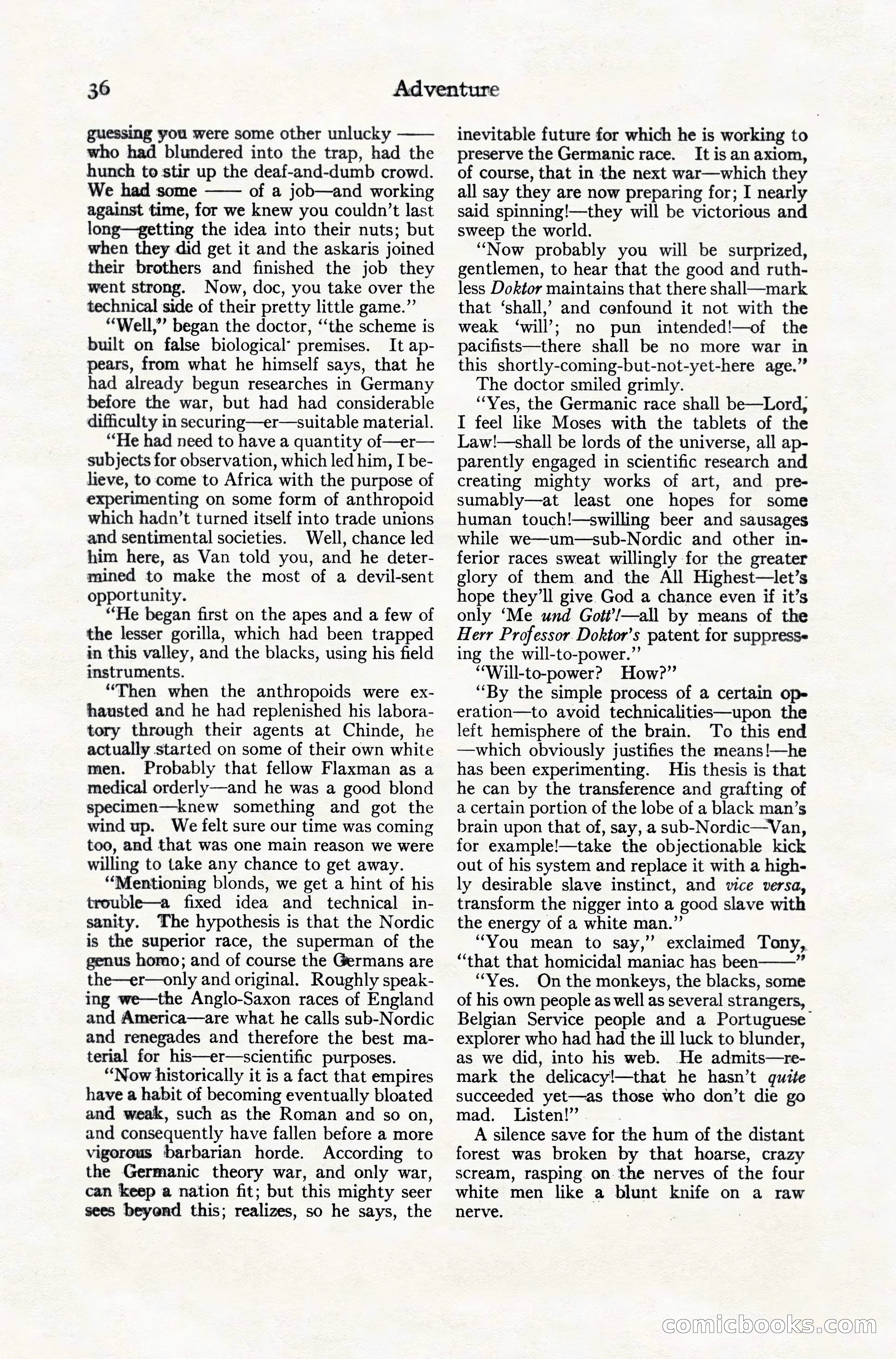Adventure Magazine, December 10, 1924 — page 58 of 216
