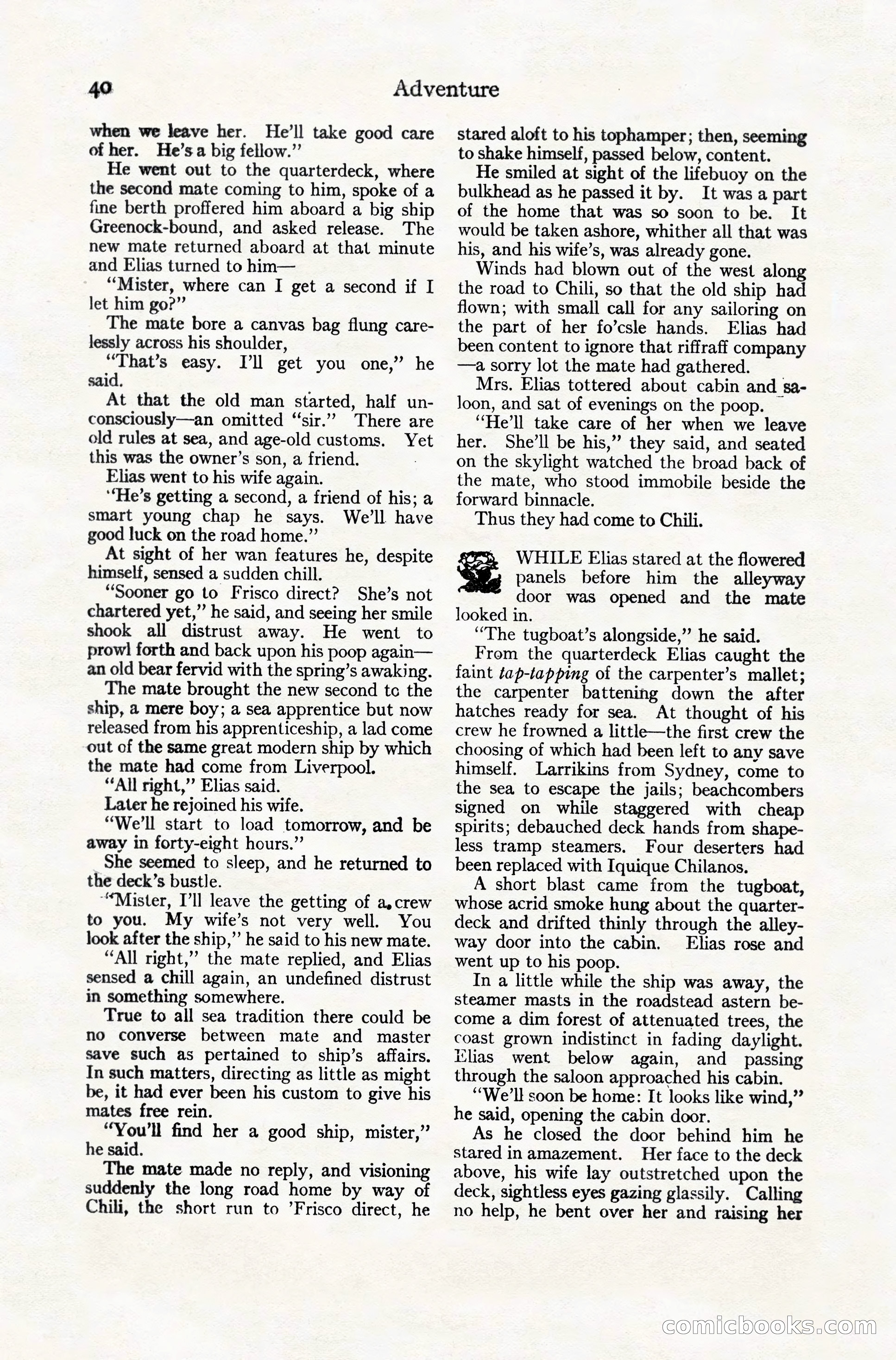 Adventure Magazine, December 10, 1924 — page 62 of 216