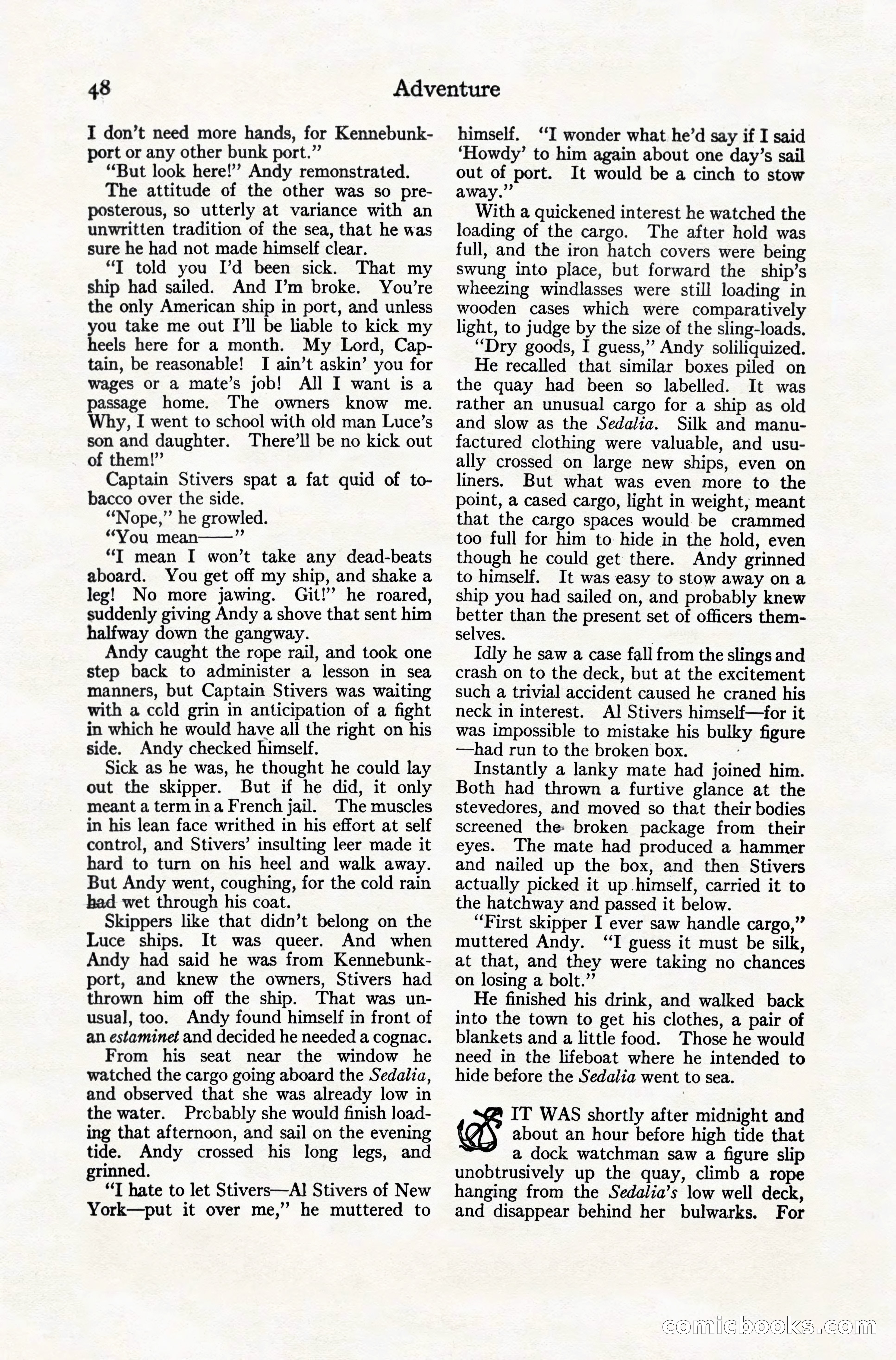 Adventure Magazine, December 10, 1924 — page 70 of 216