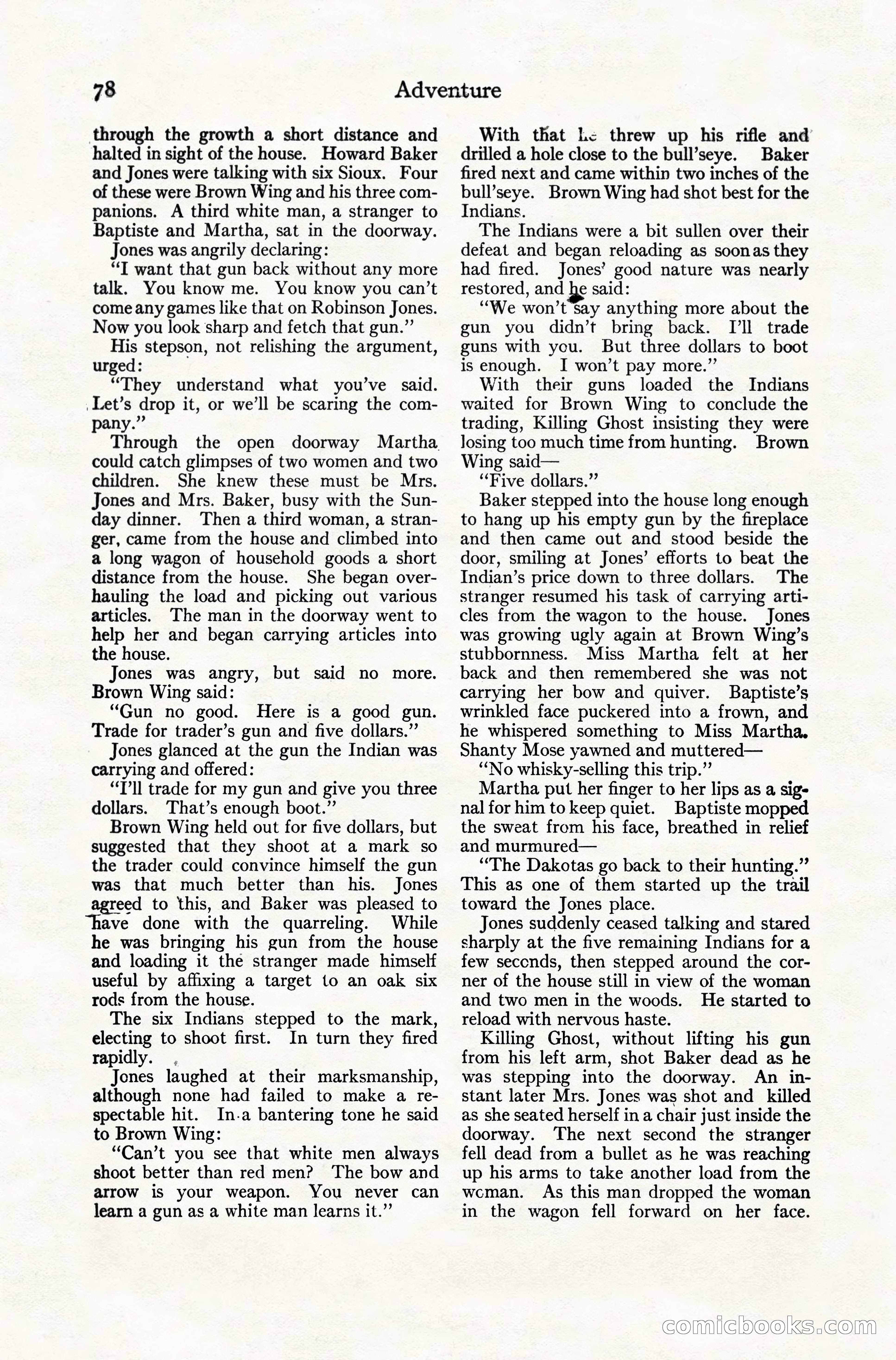 Adventure Magazine, December 10, 1924 — page 100 of 216