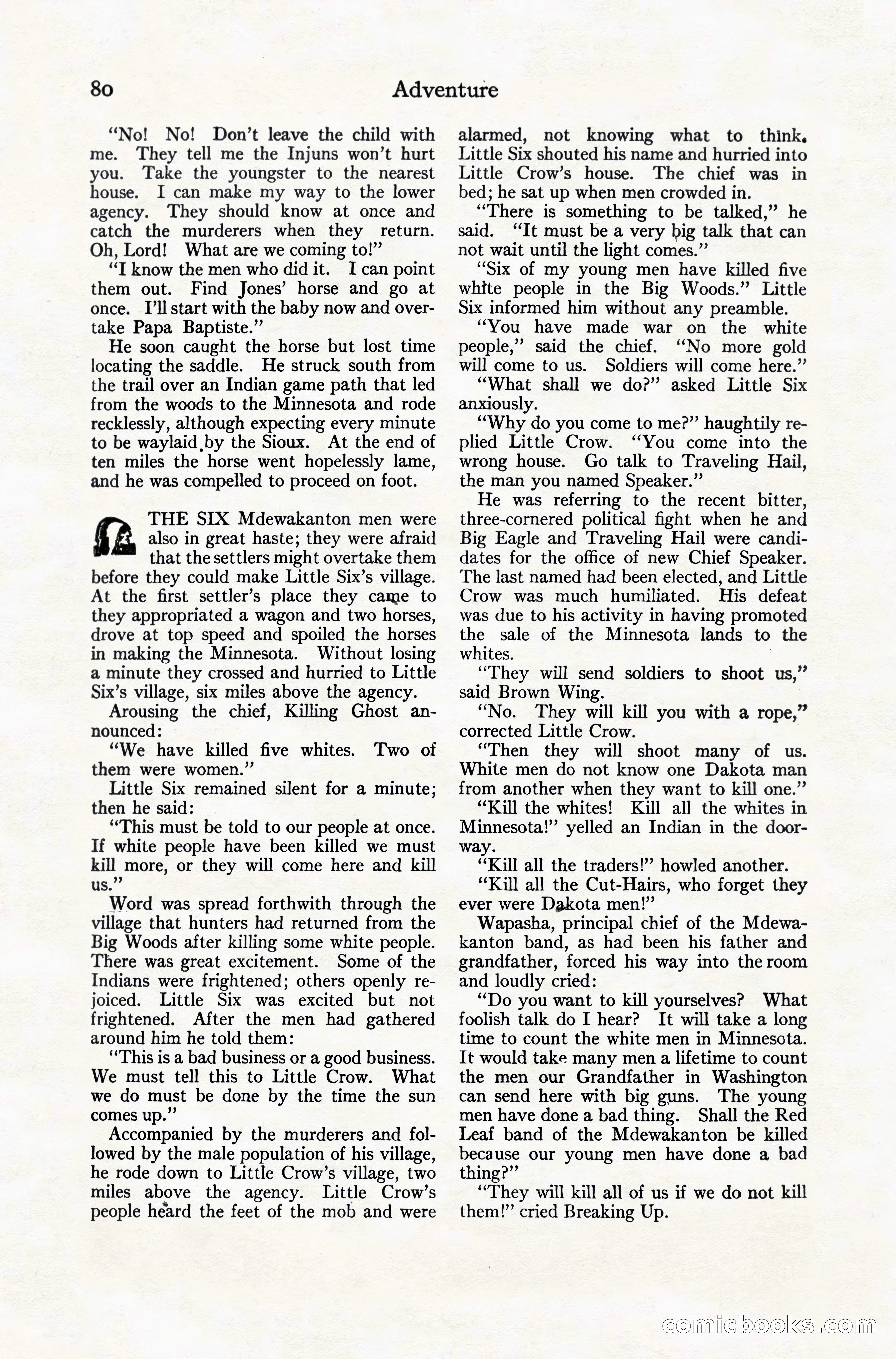 Adventure Magazine, December 10, 1924 — page 102 of 216