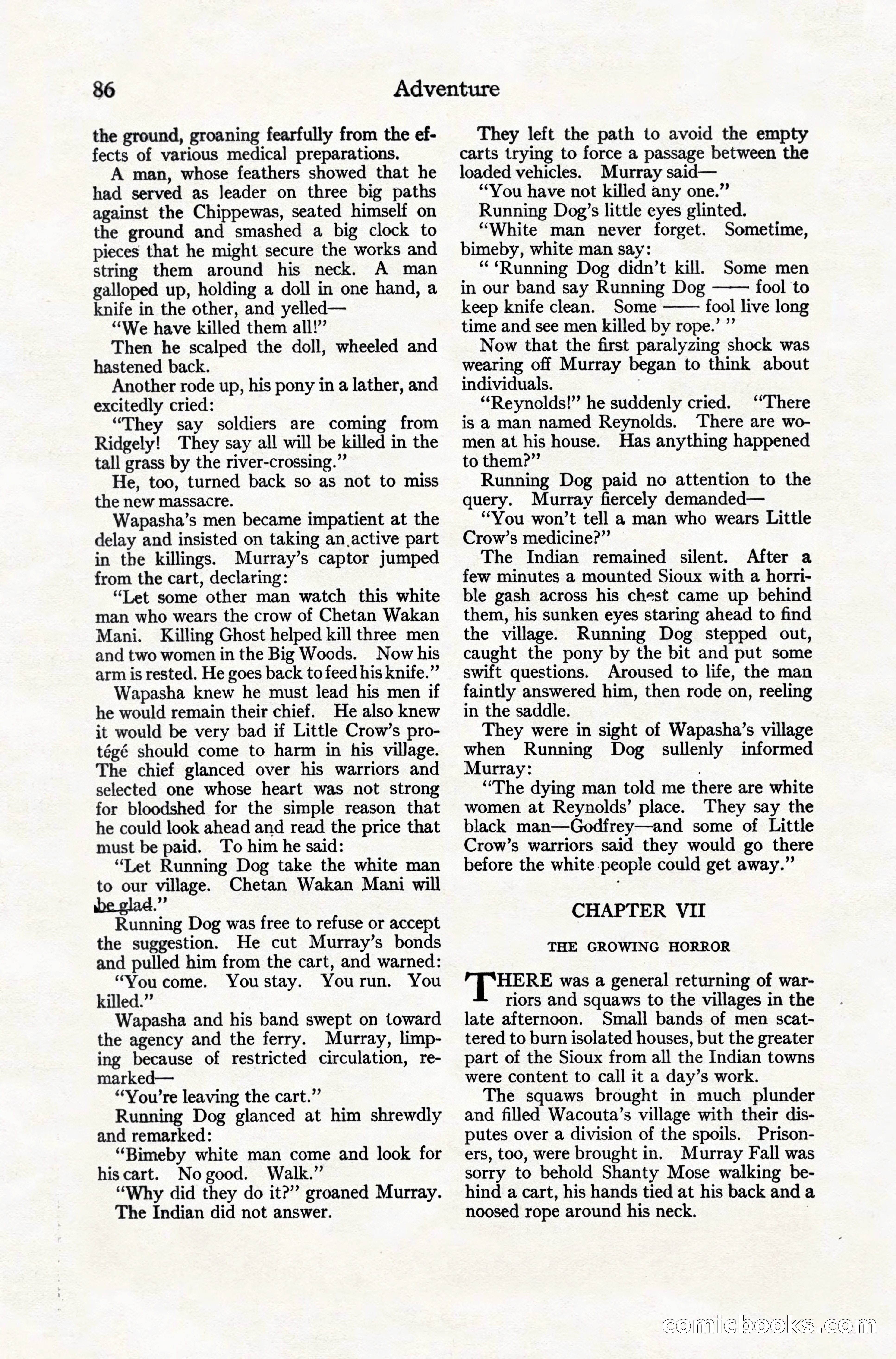 Adventure Magazine, December 10, 1924 — page 108 of 216