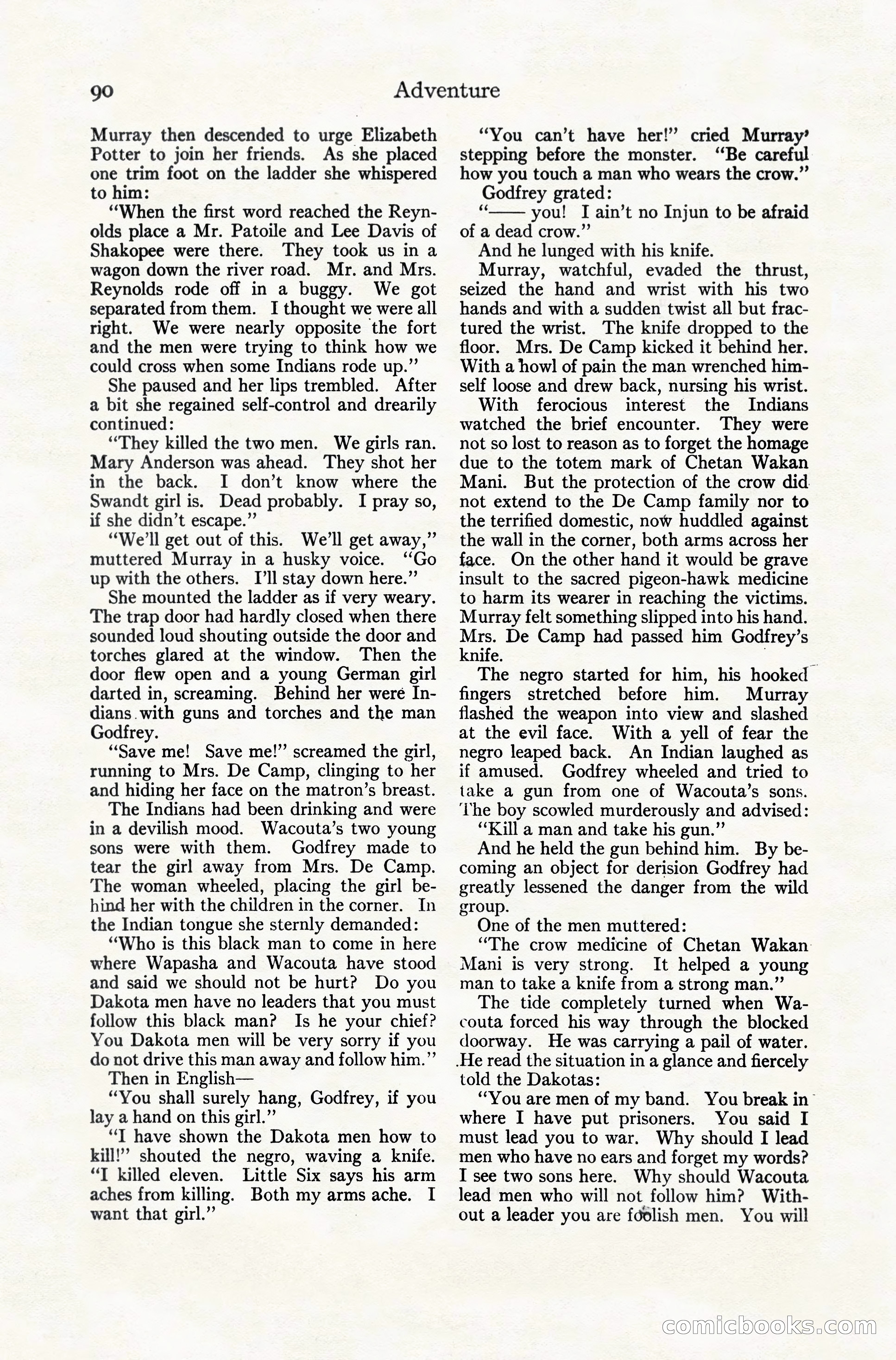 Adventure Magazine, December 10, 1924 — page 112 of 216