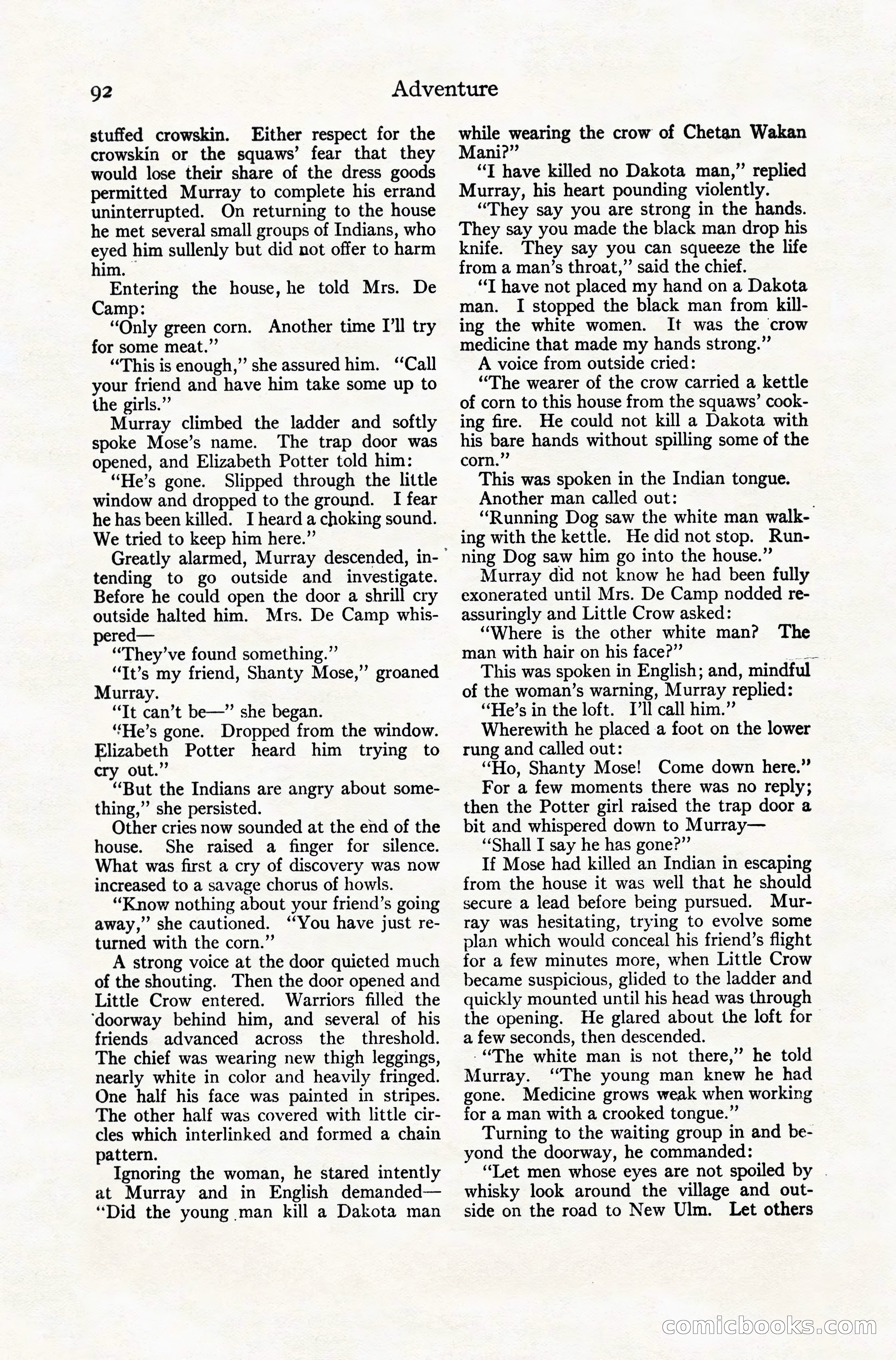 Adventure Magazine, December 10, 1924 — page 114 of 216