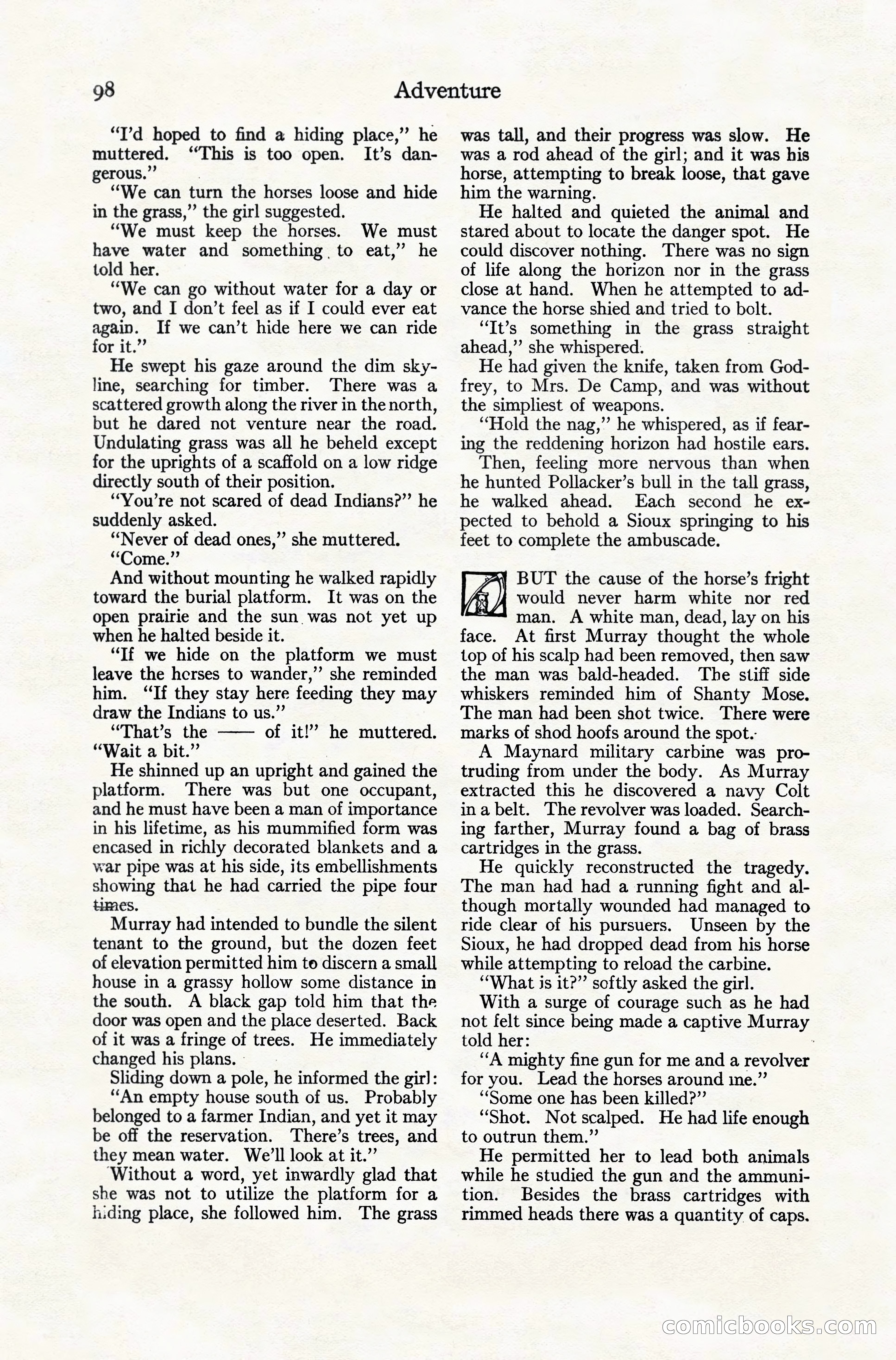 Adventure Magazine, December 10, 1924 — page 120 of 216