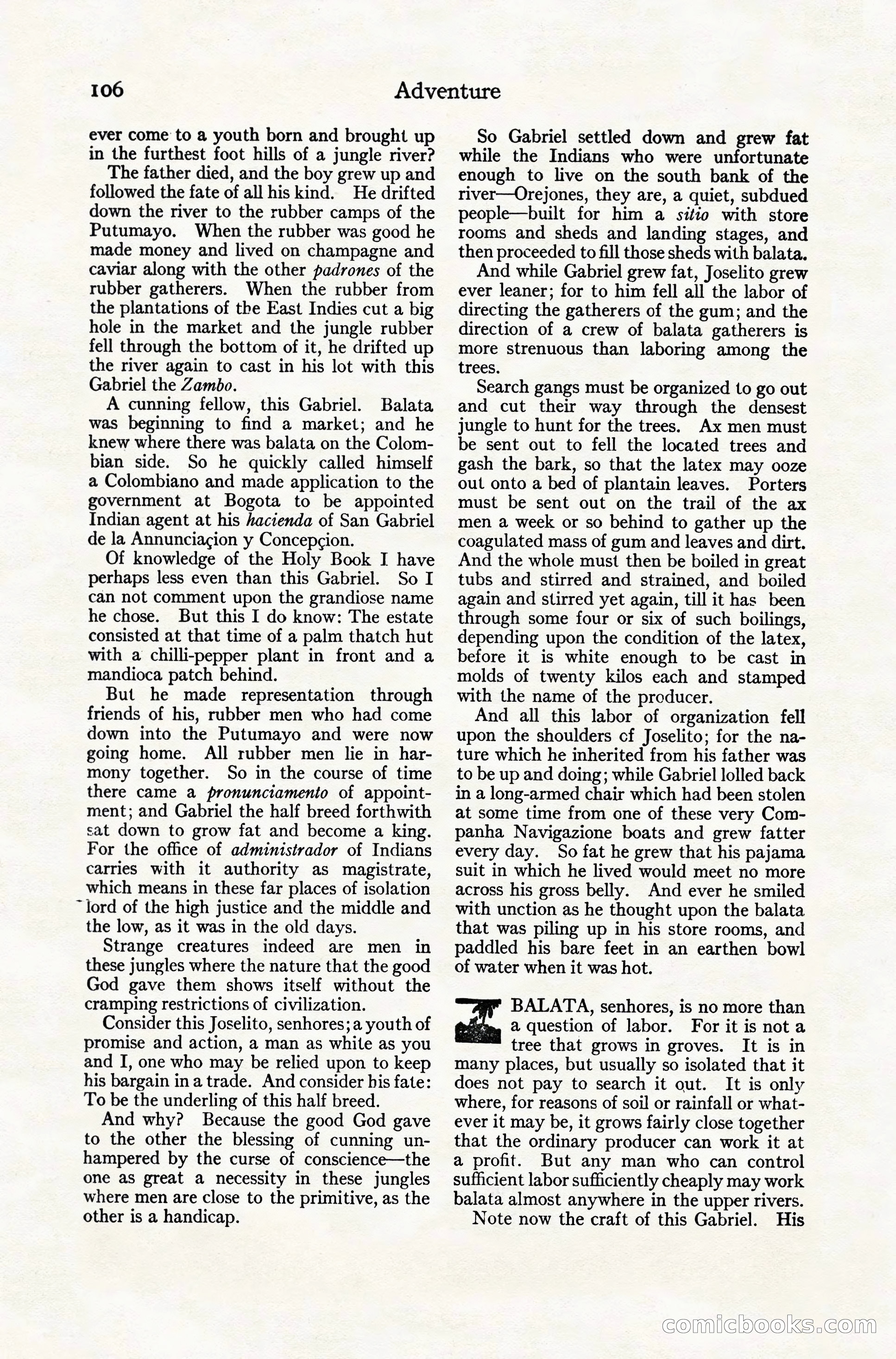 Adventure Magazine, December 10, 1924 — page 128 of 216