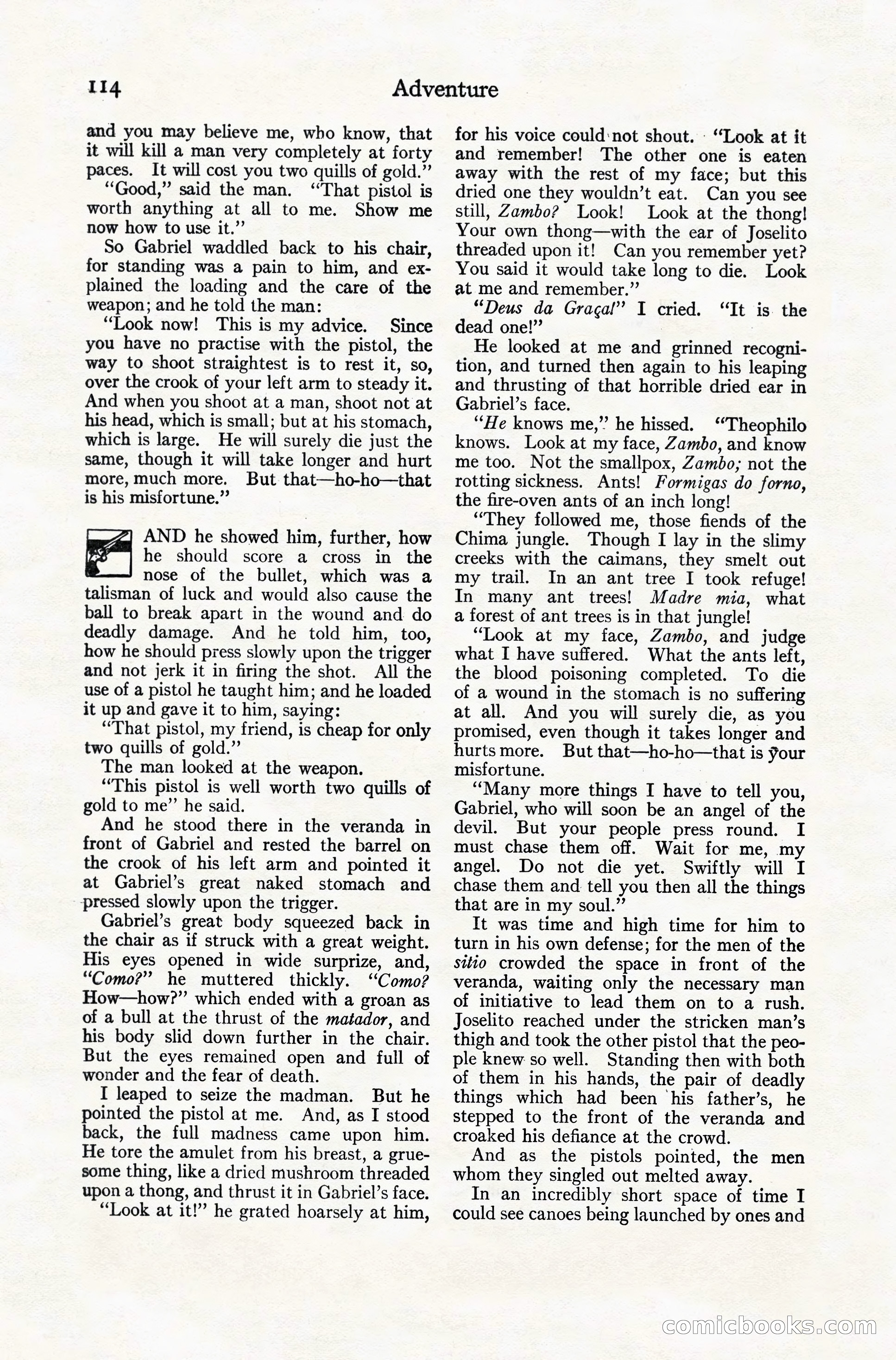 Adventure Magazine, December 10, 1924 — page 136 of 216
