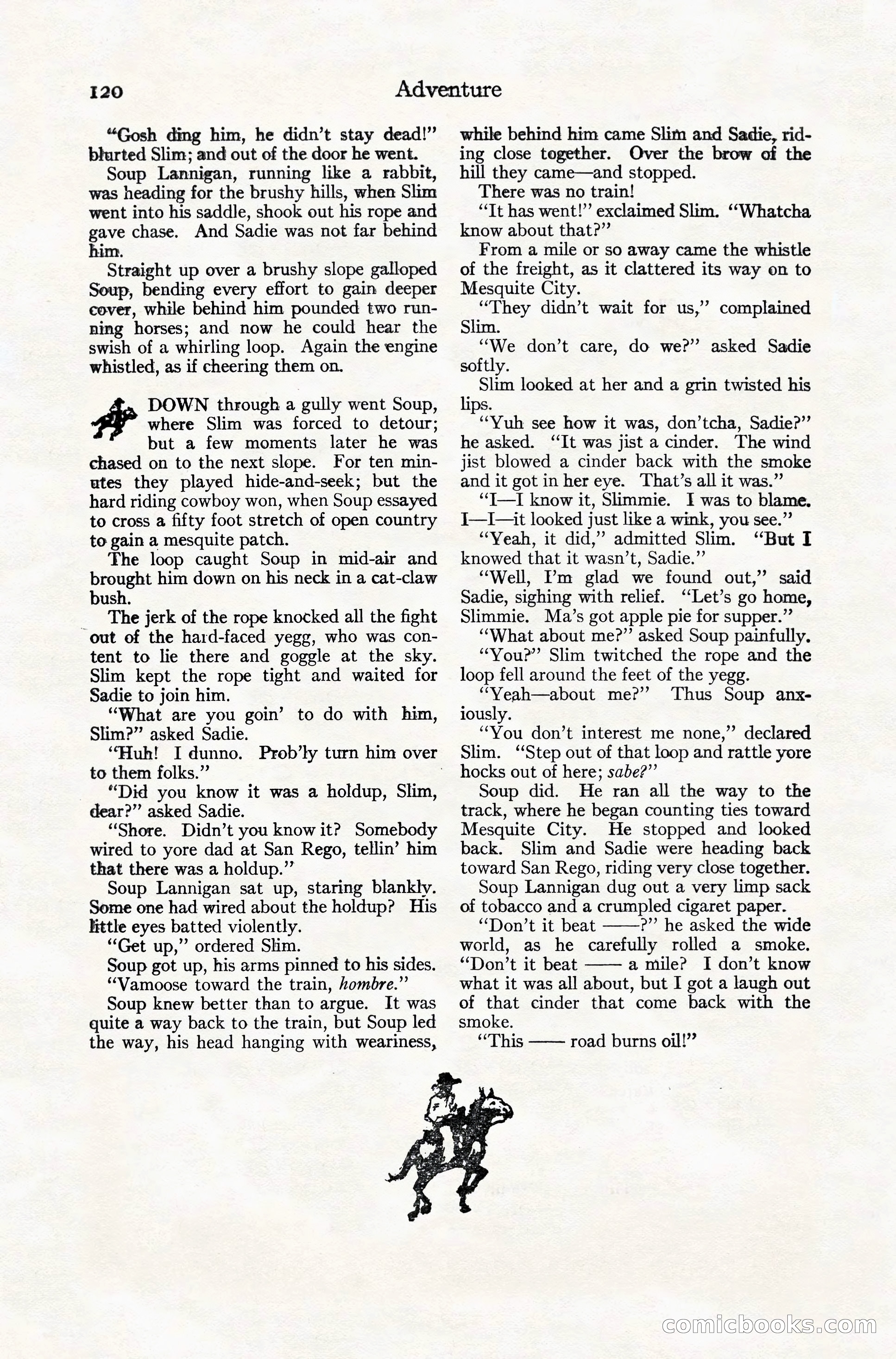 Adventure Magazine, December 10, 1924 — page 142 of 216