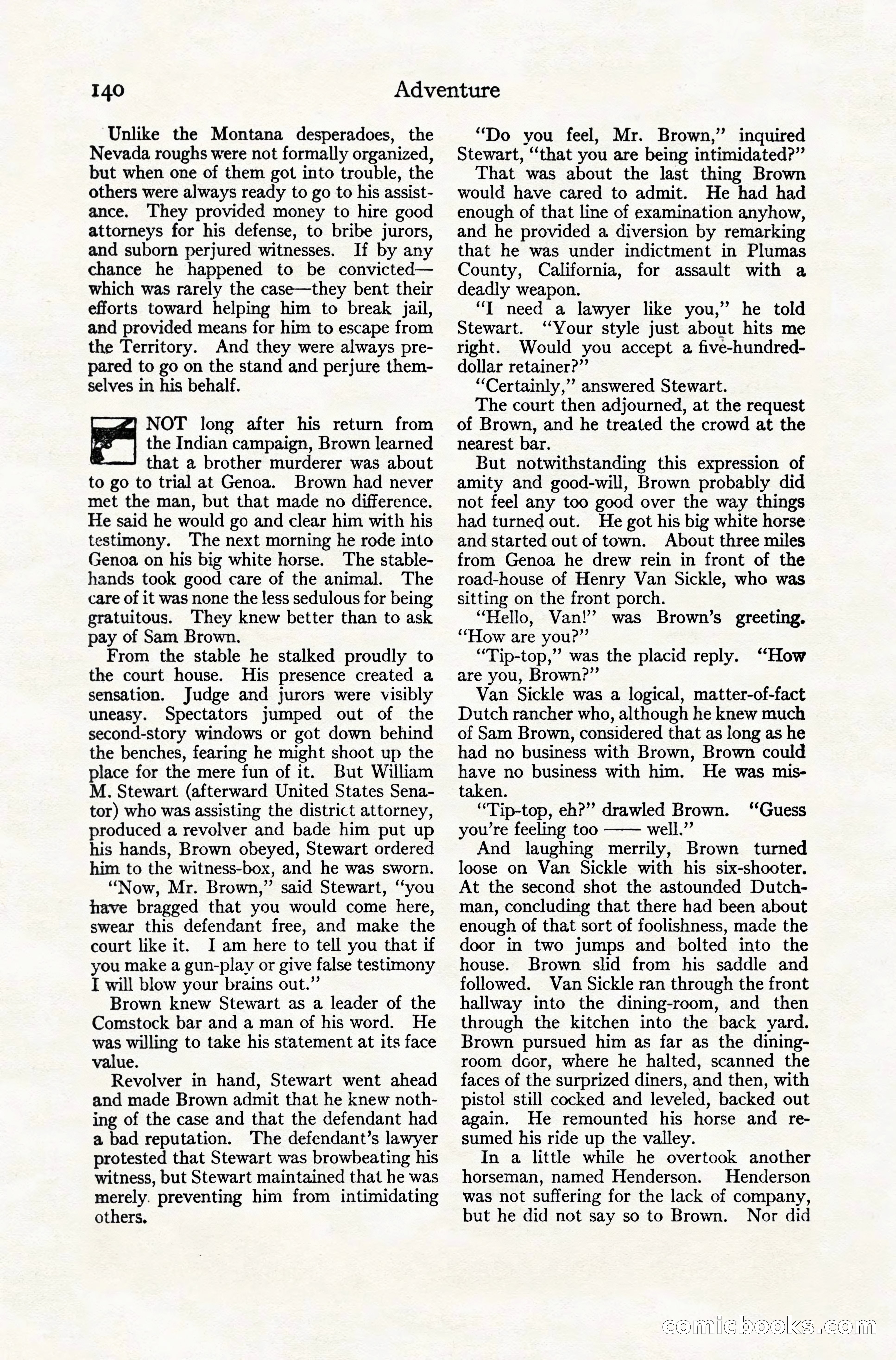 Adventure Magazine, December 10, 1924 — page 162 of 216