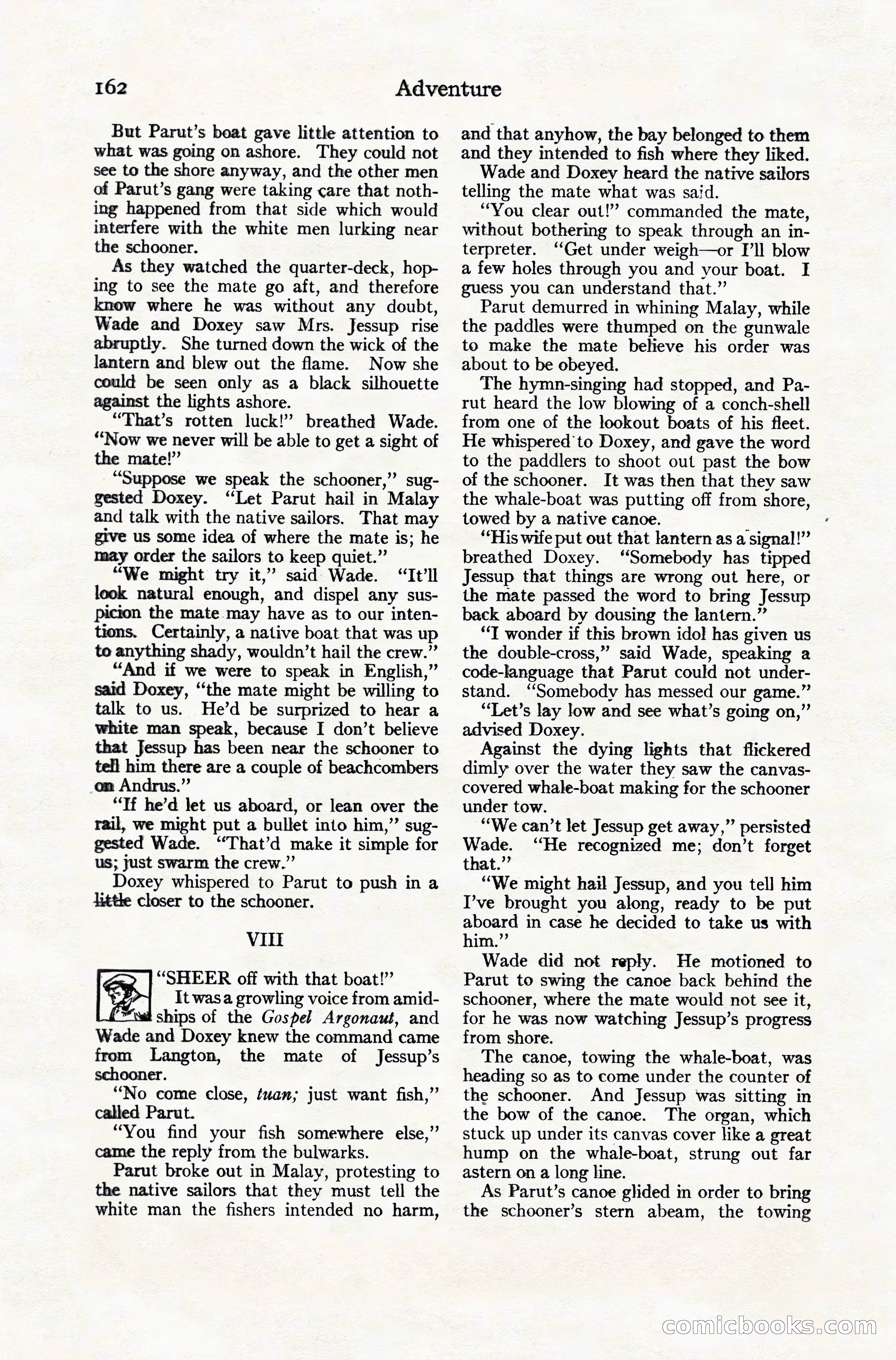 Adventure Magazine, December 10, 1924 — page 184 of 216