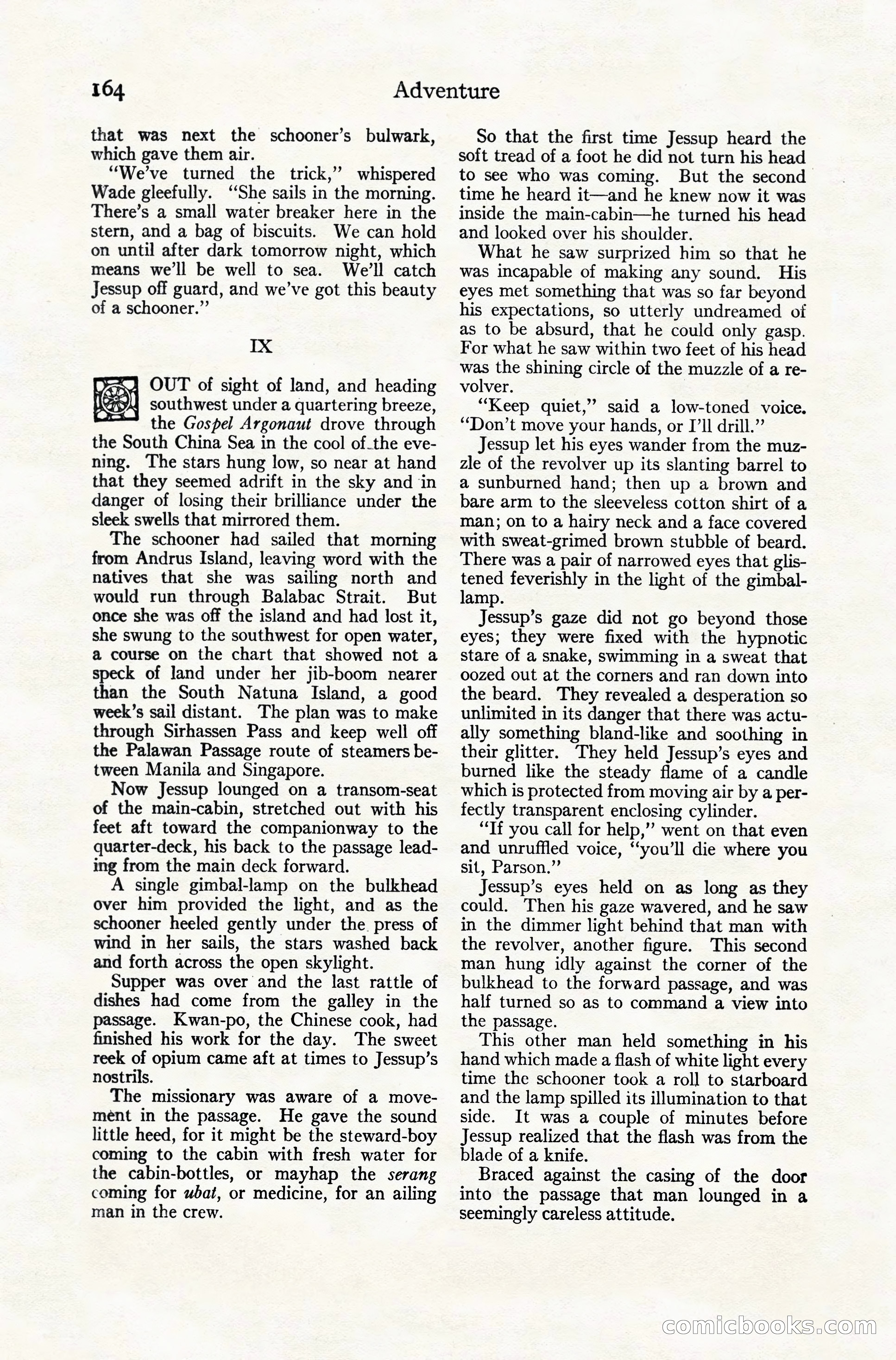 Adventure Magazine, December 10, 1924 — page 186 of 216