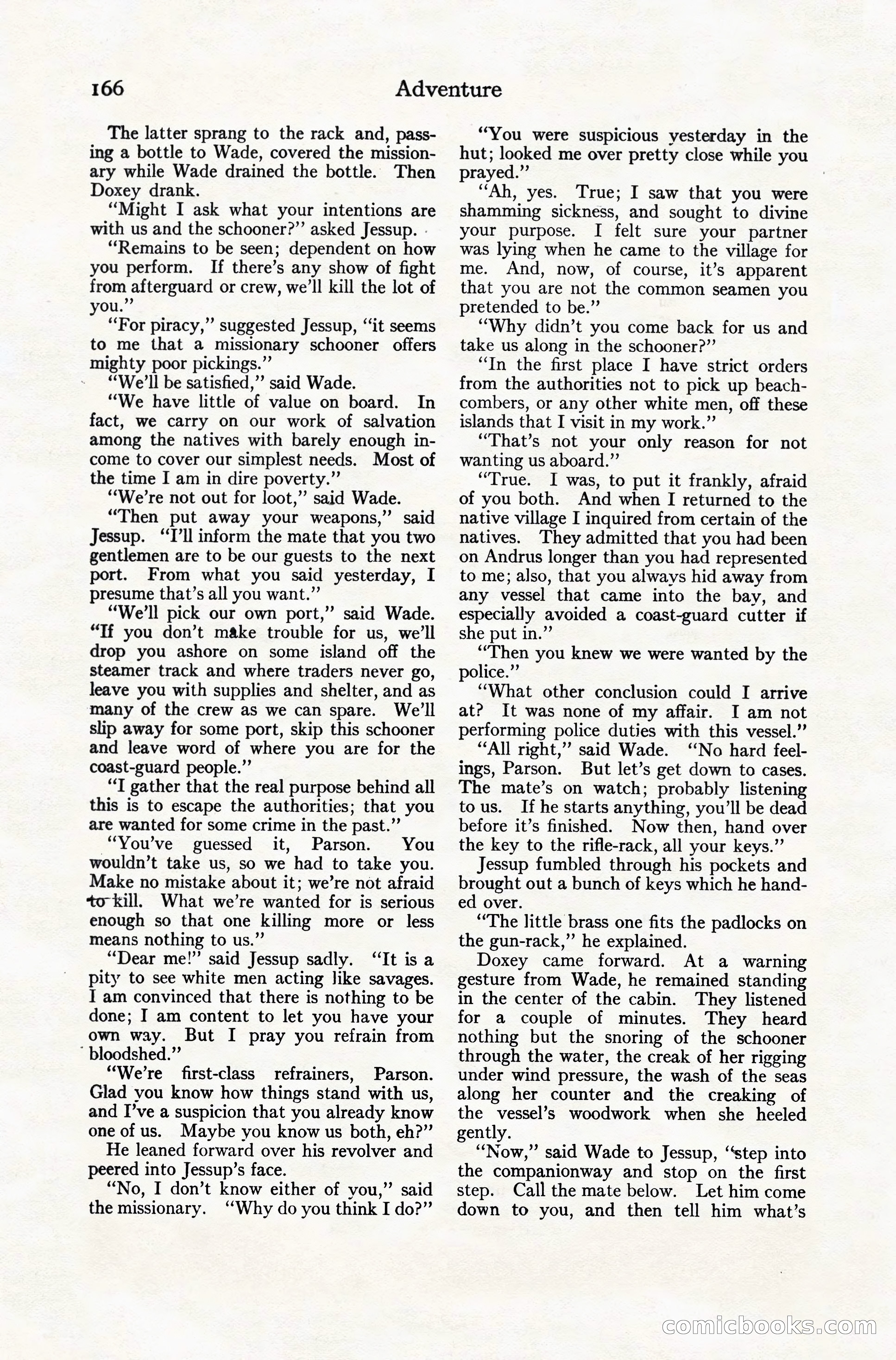 Adventure Magazine, December 10, 1924 — page 188 of 216
