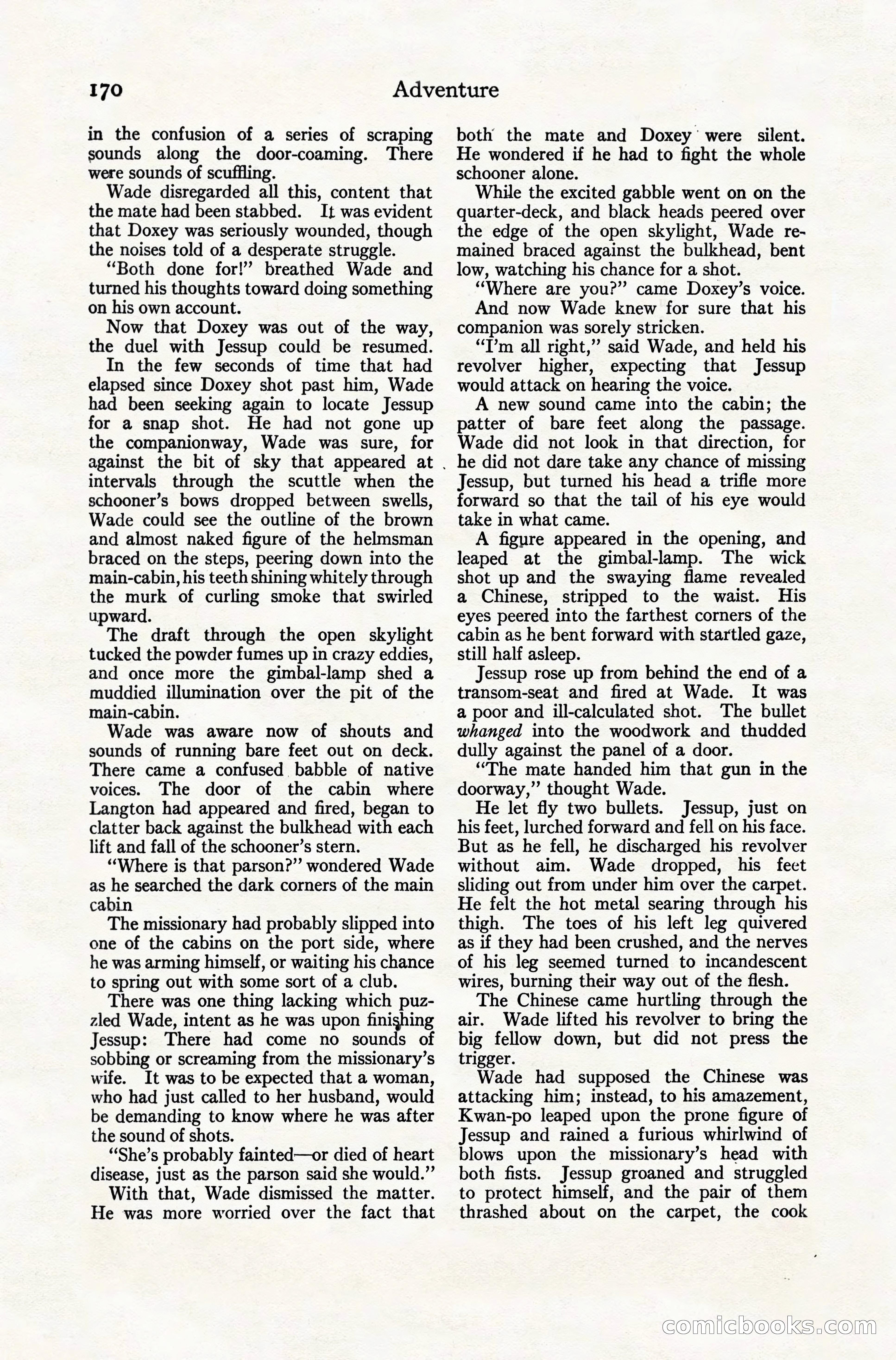 Adventure Magazine, December 10, 1924 — page 192 of 216