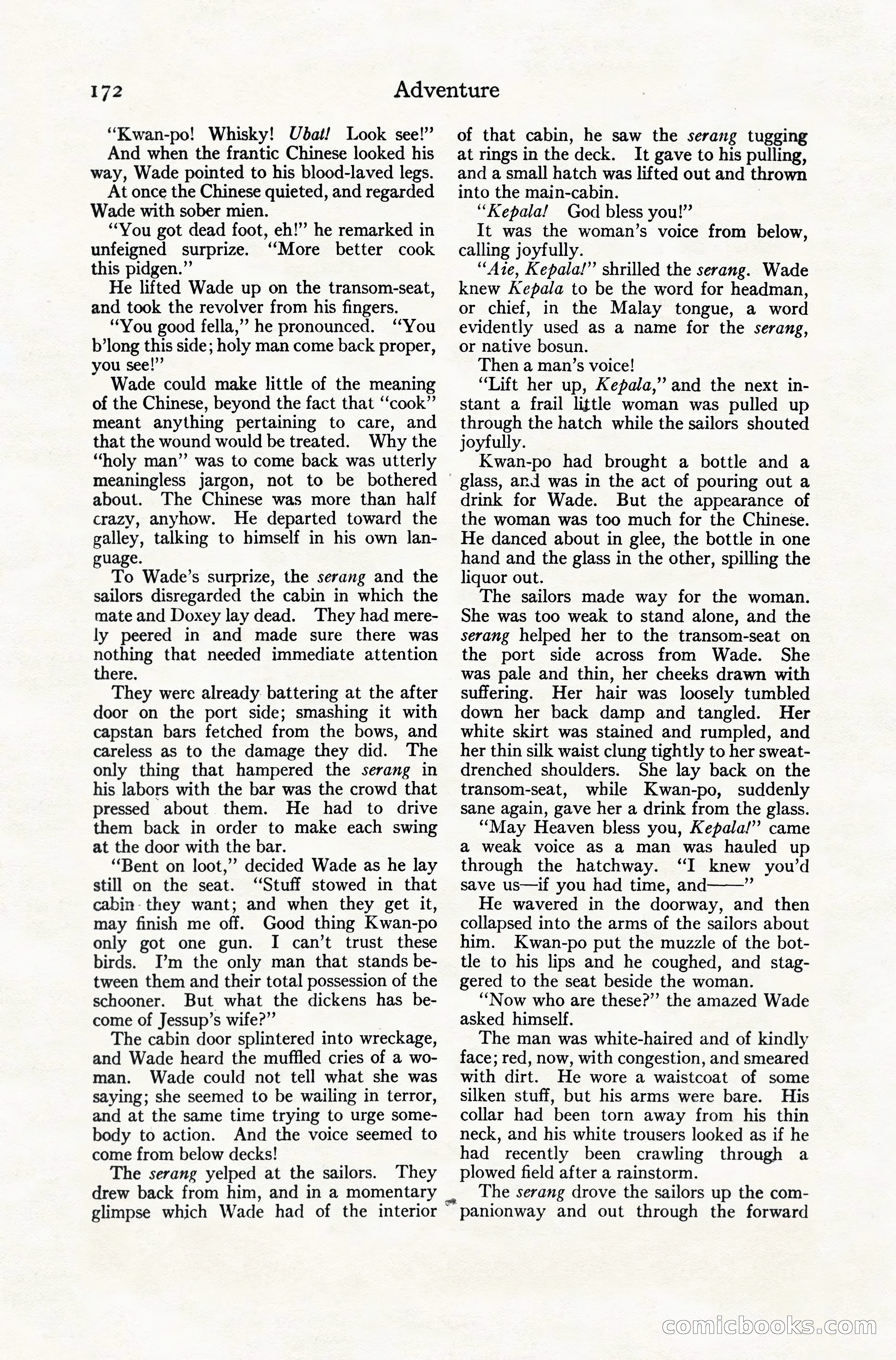Adventure Magazine, December 10, 1924 — page 194 of 216