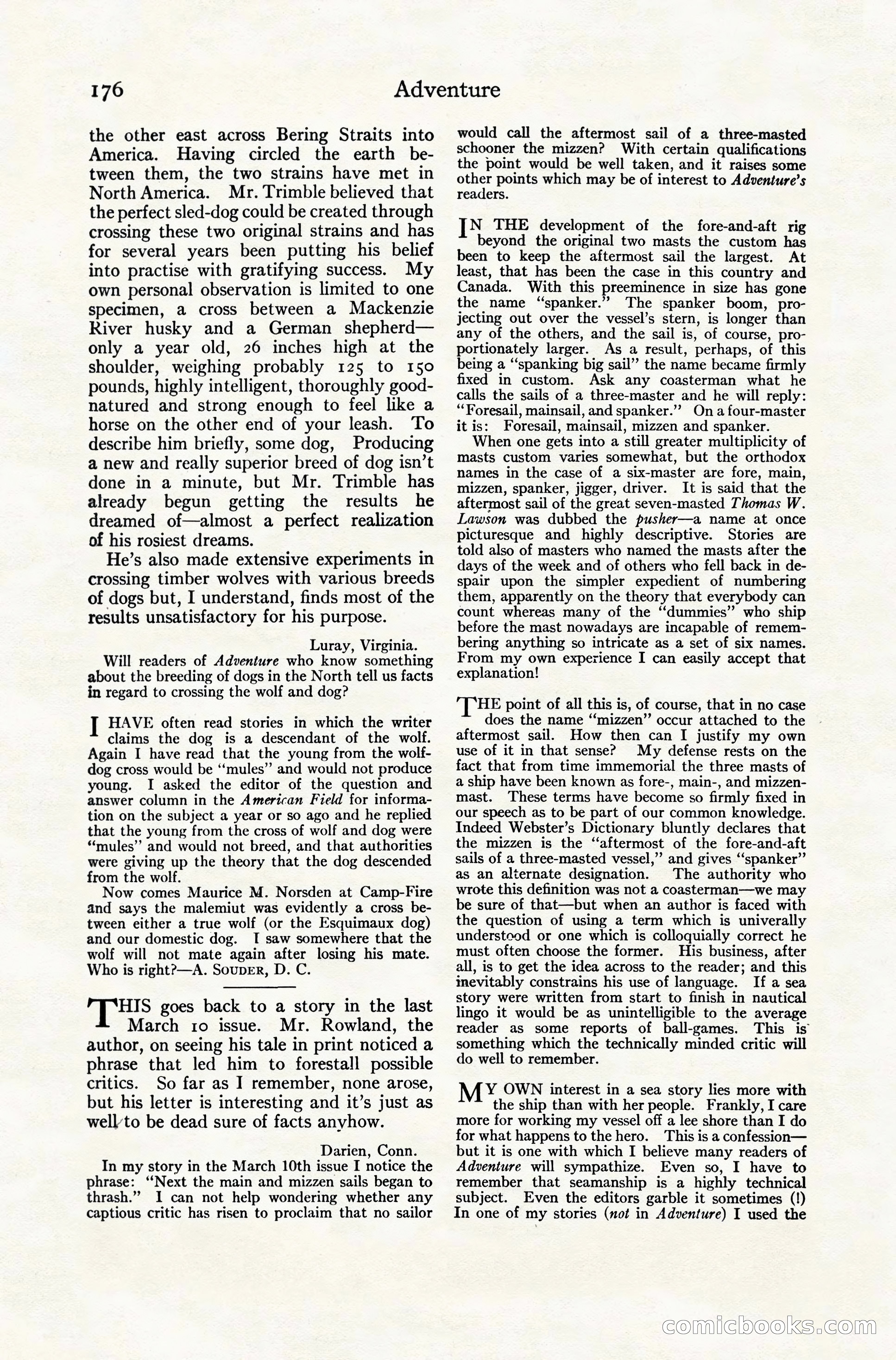 Adventure Magazine, December 10, 1924 — page 198 of 216