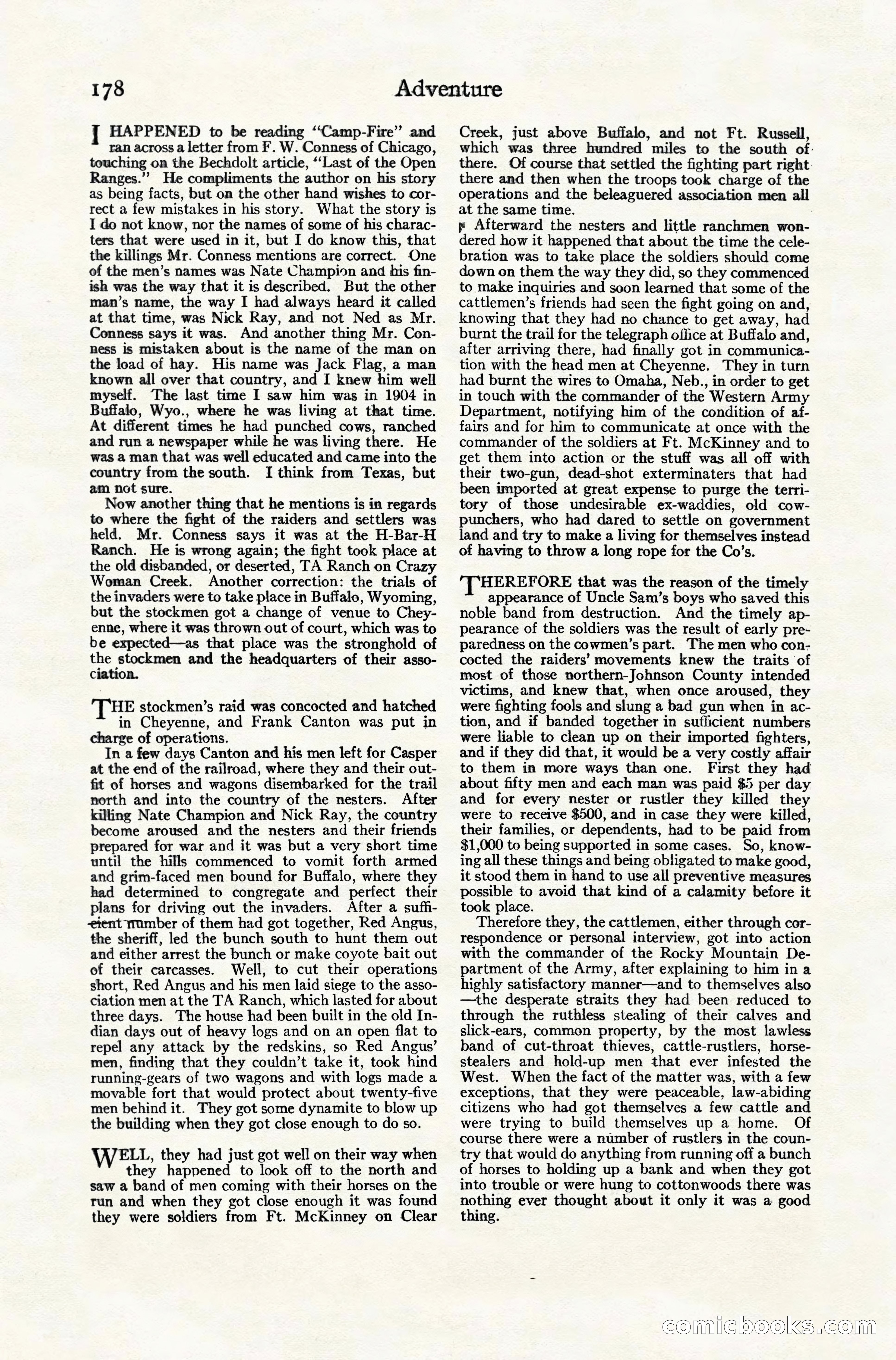 Adventure Magazine, December 10, 1924 — page 200 of 216