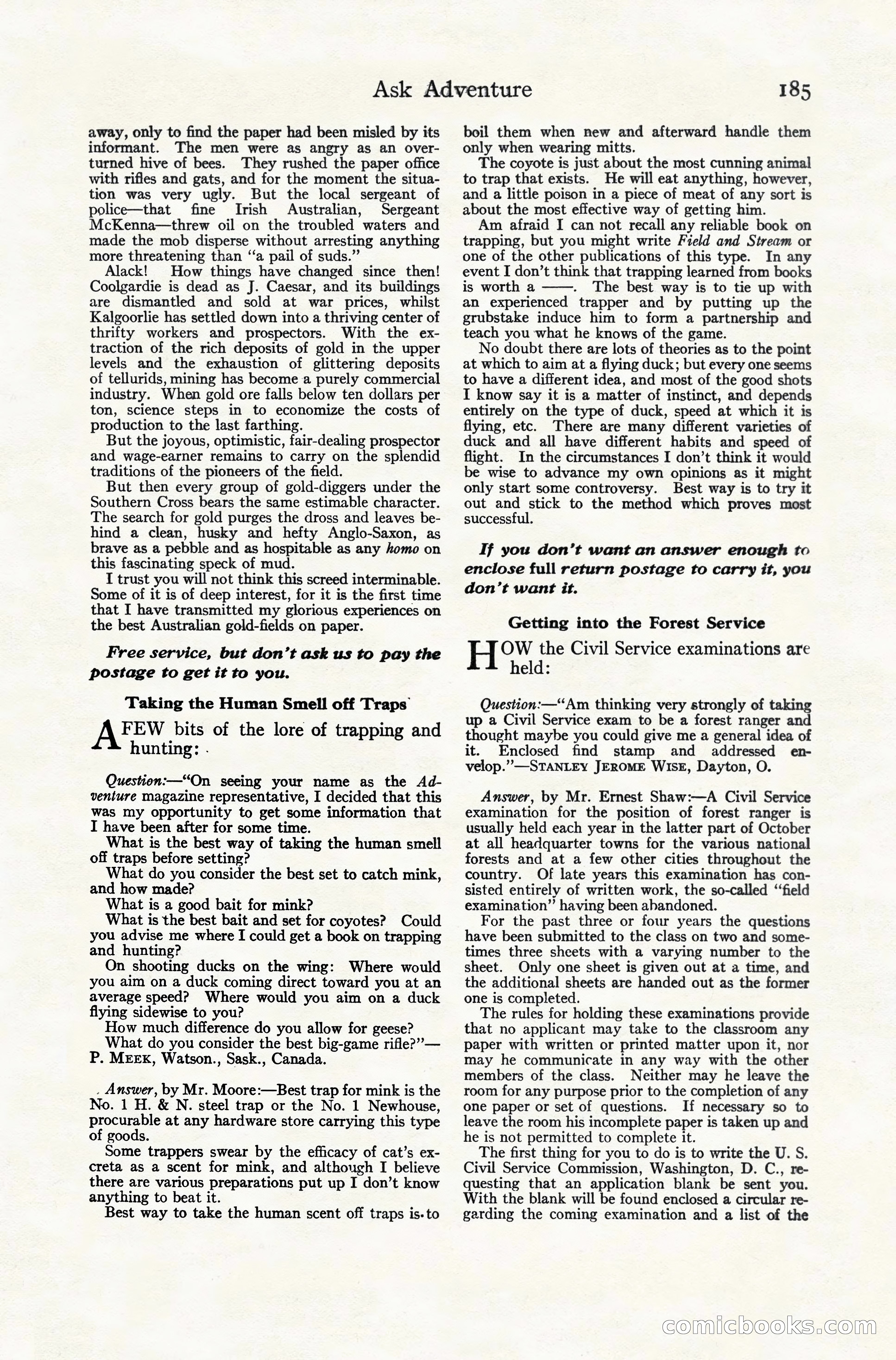 Adventure Magazine, December 10, 1924 — page 207 of 216