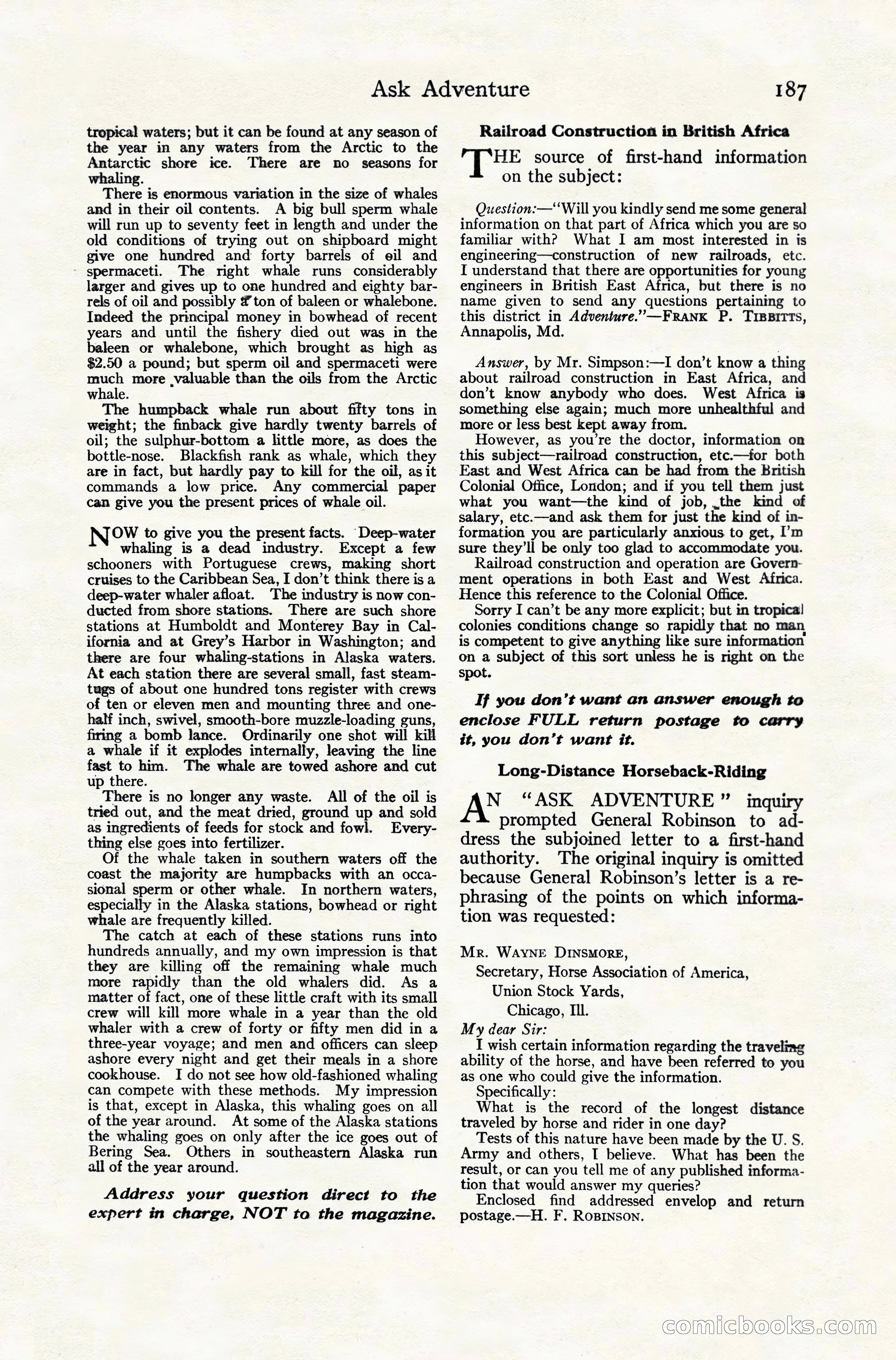 Adventure Magazine, December 10, 1924 — page 209 of 216