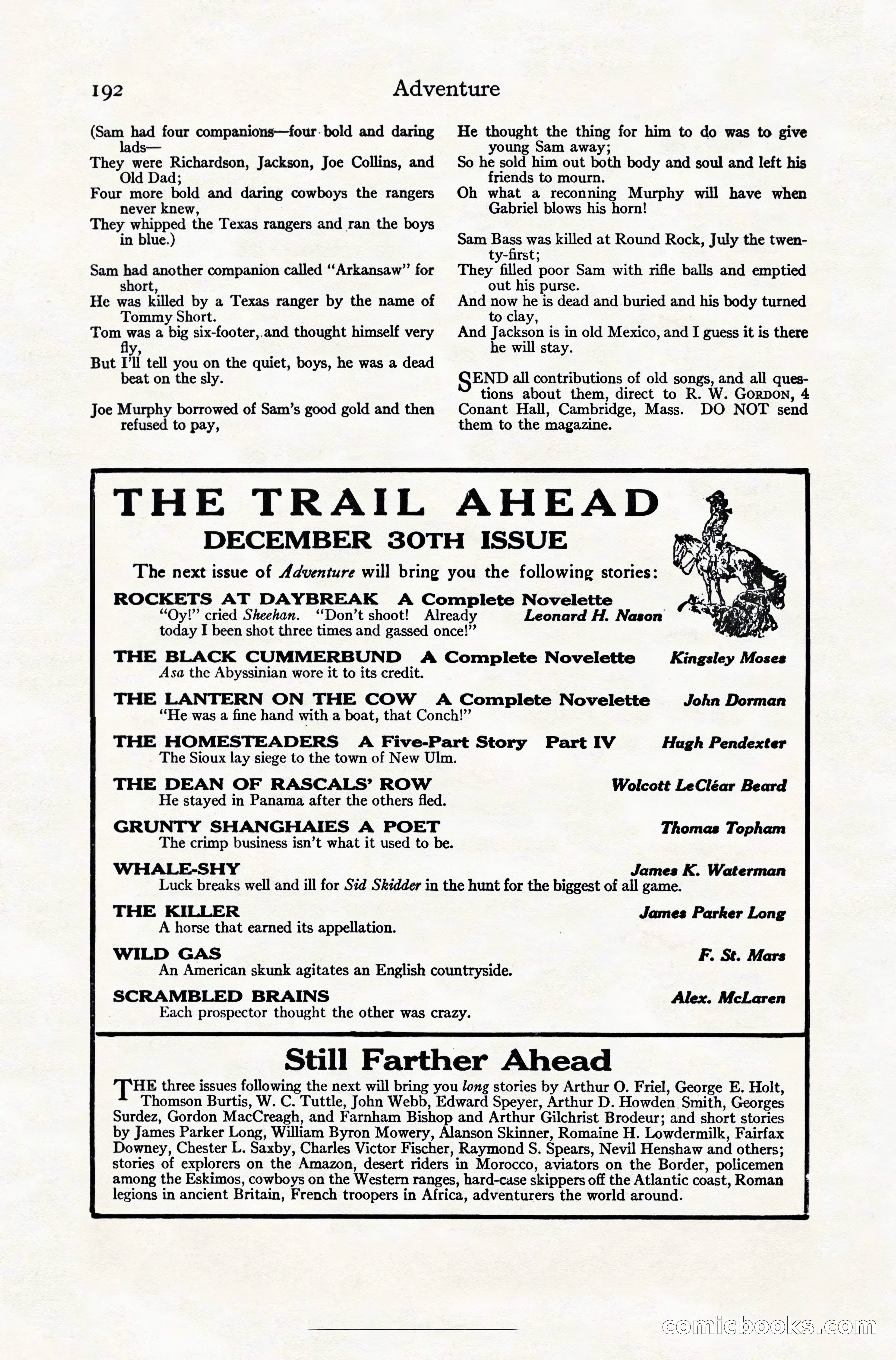 Adventure Magazine, December 10, 1924 — page 214 of 216