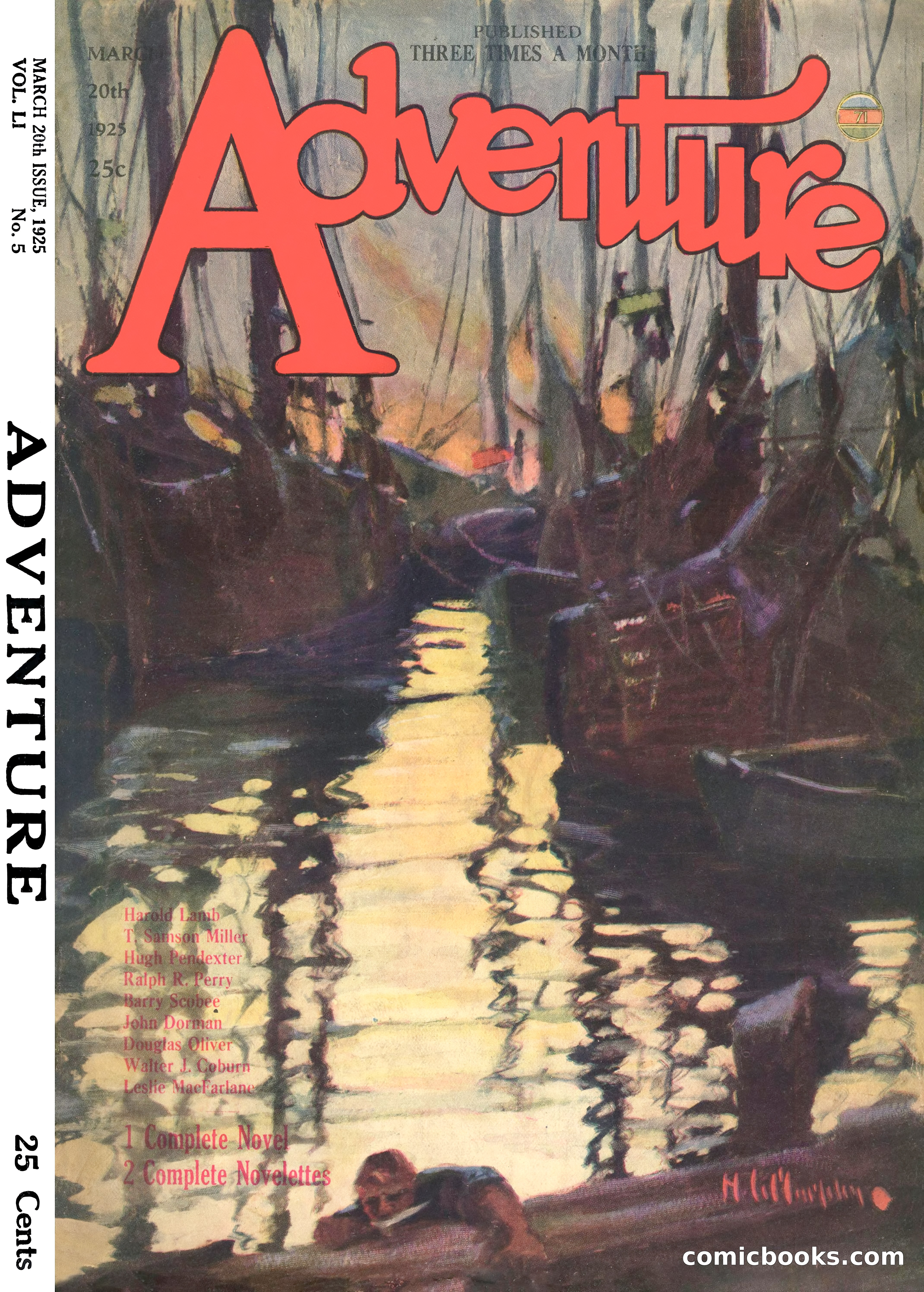 Adventure Magazine Cover, March 20, 1925