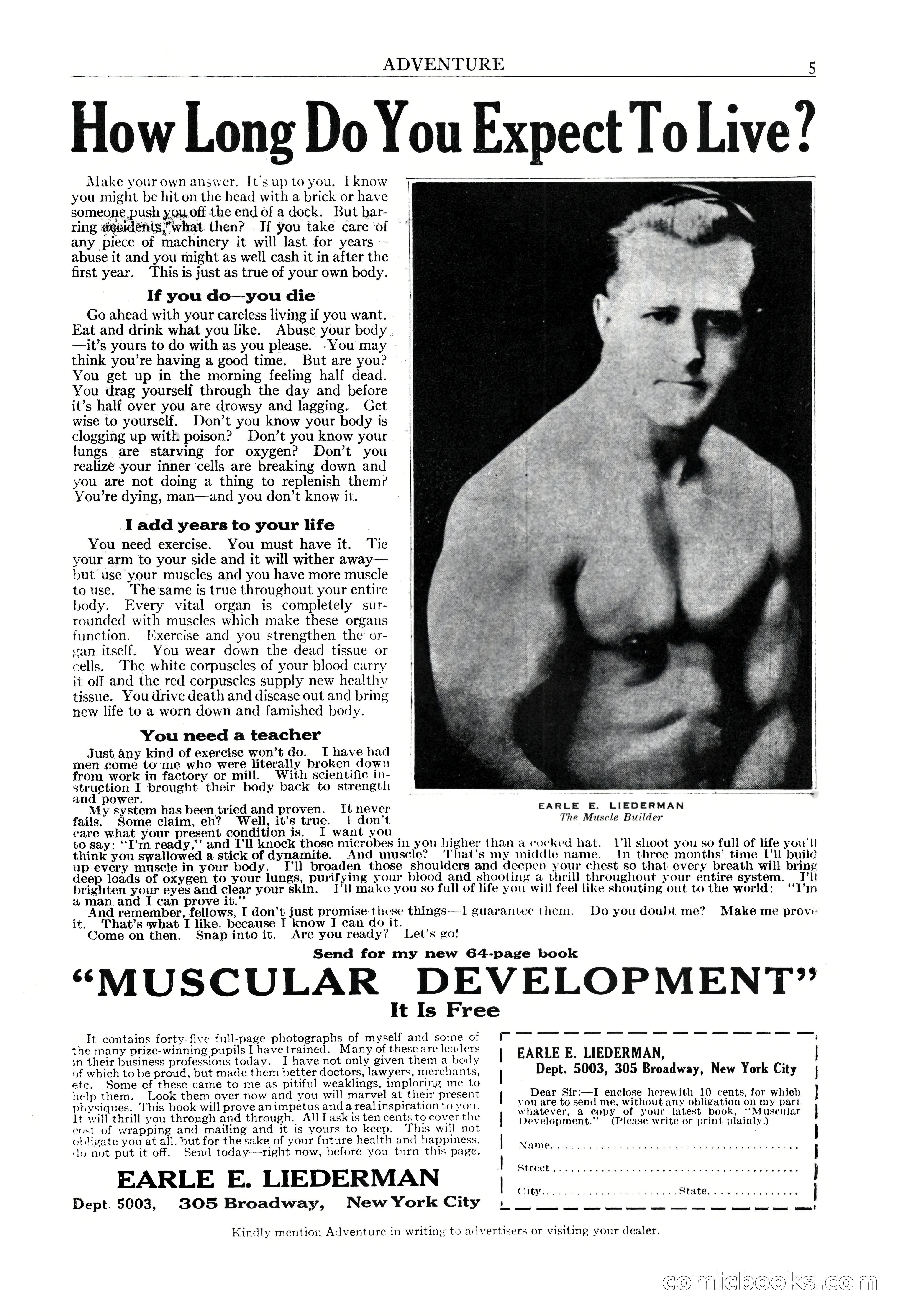 Adventure Magazine Cover, March 20, 1925 — page 7 of 212