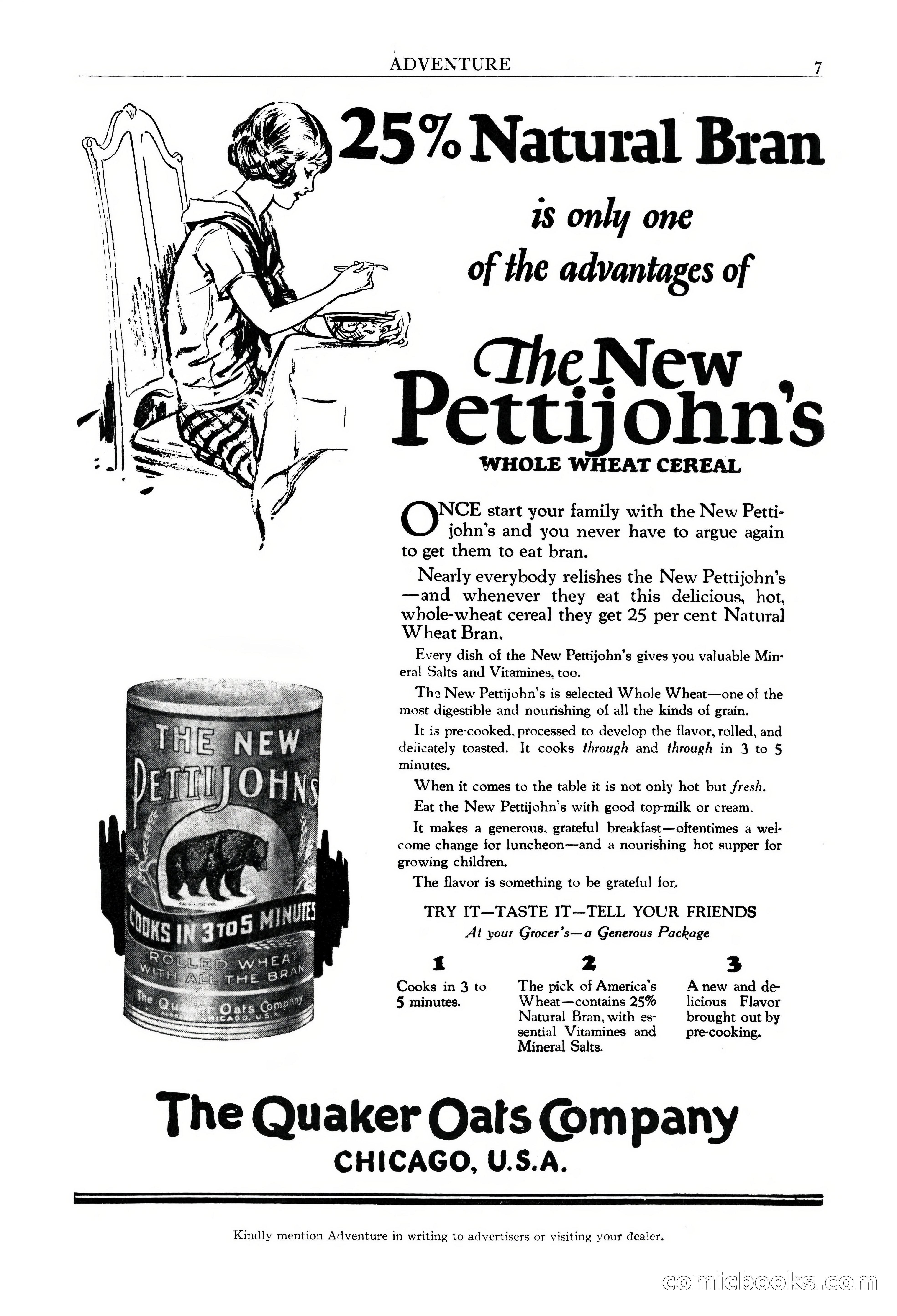 Adventure Magazine Cover, March 20, 1925 — page 9 of 212
