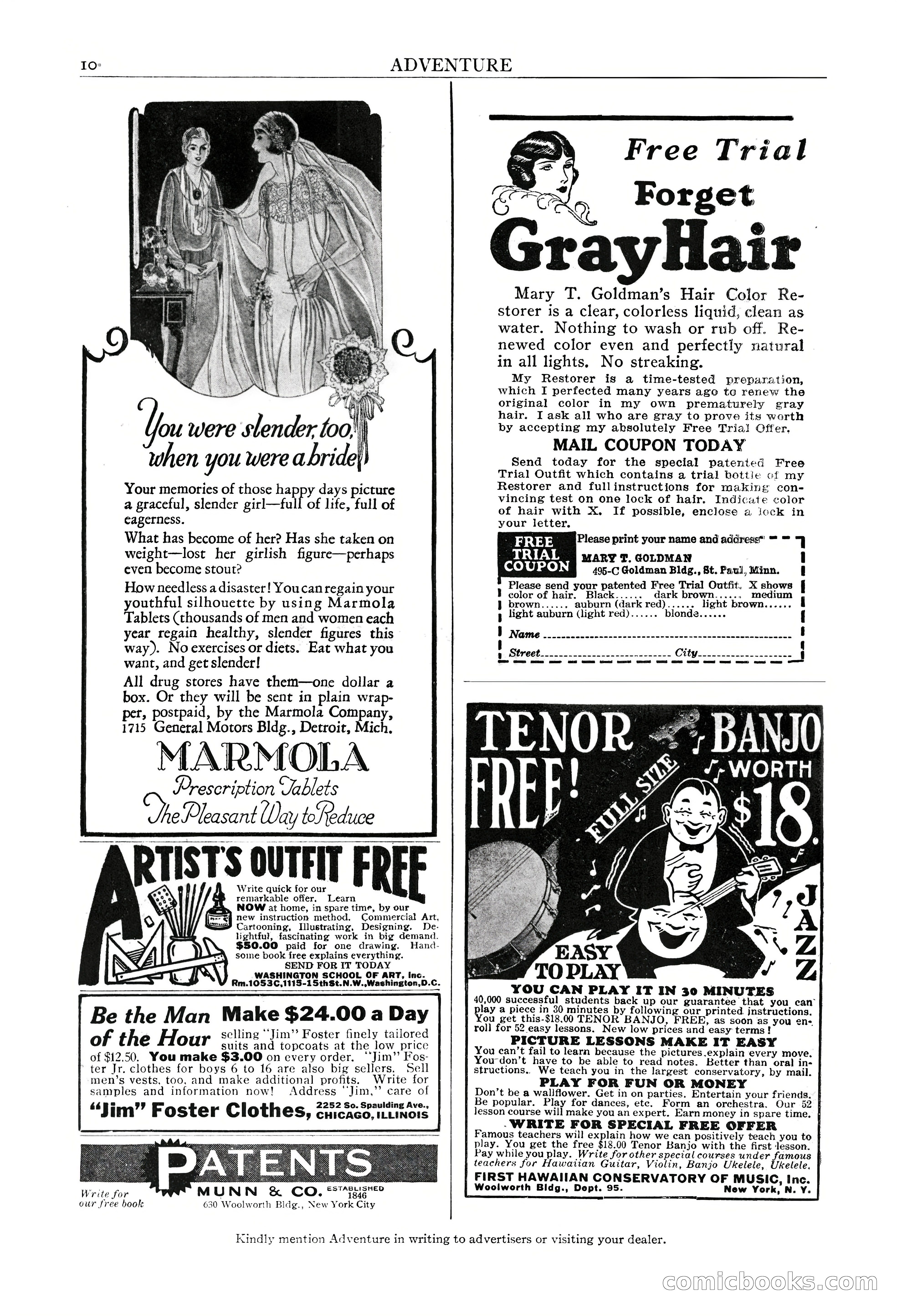 Adventure Magazine Cover, March 20, 1925 — page 12 of 212