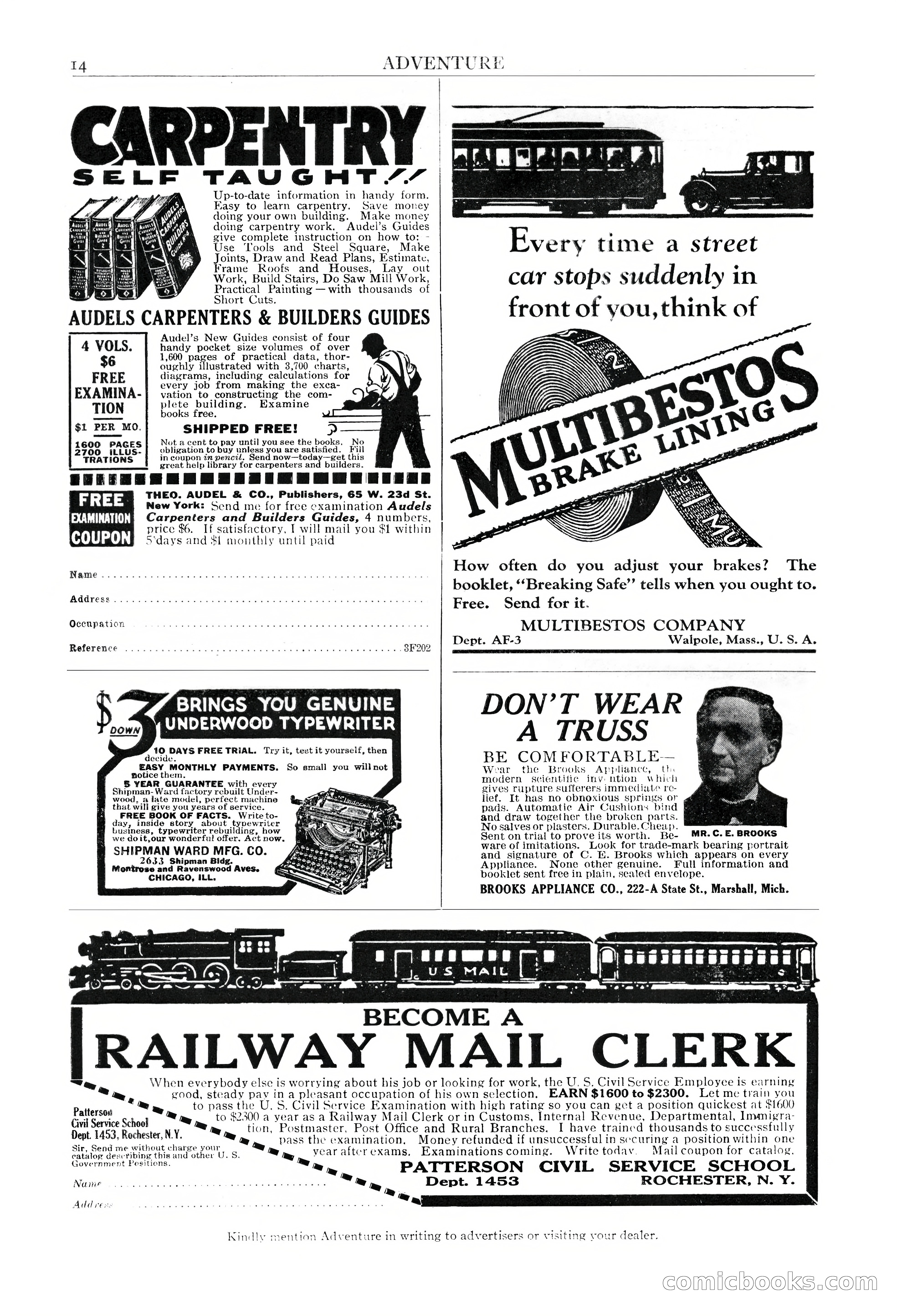 Adventure Magazine Cover, March 20, 1925 — page 16 of 212