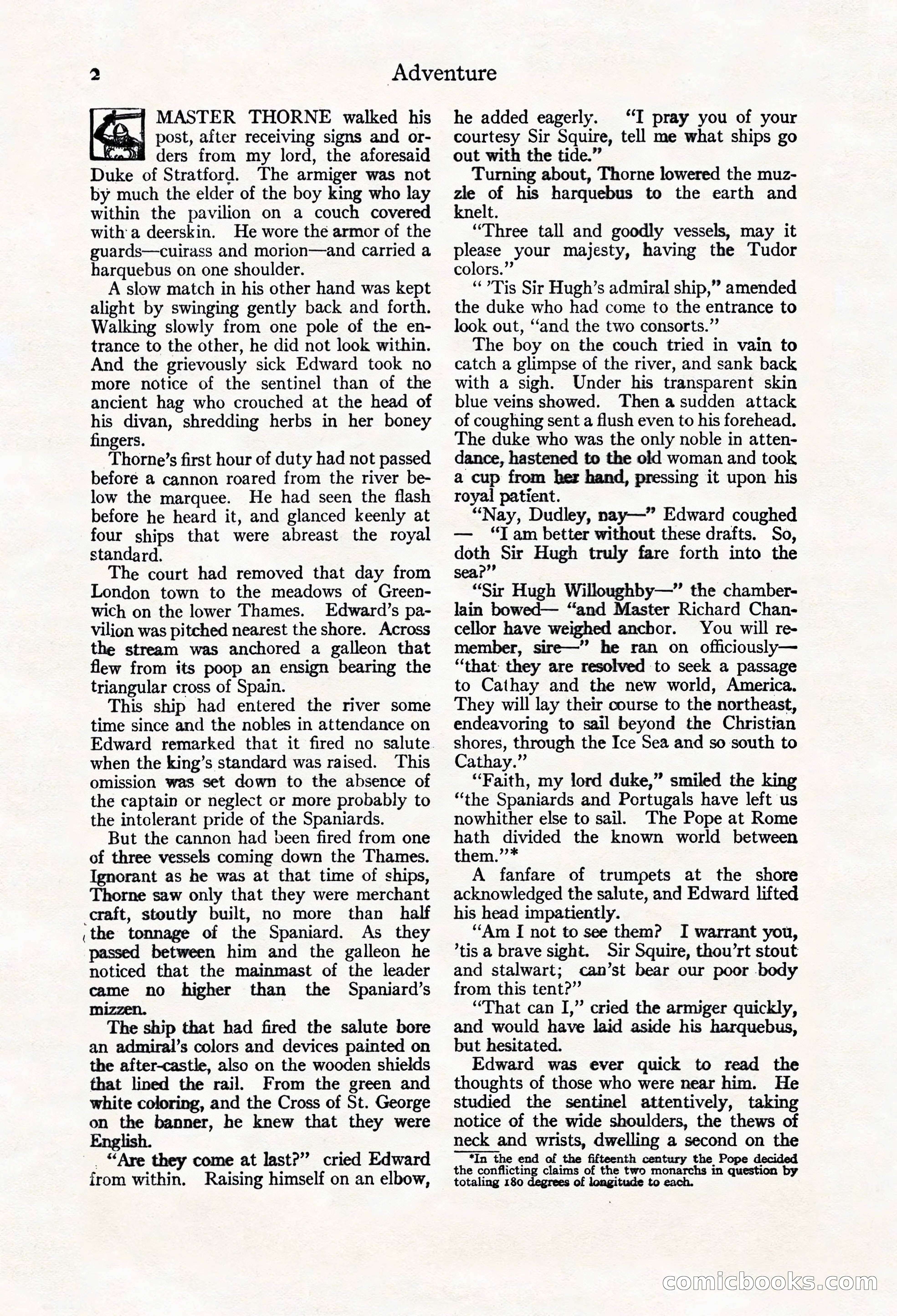 Adventure Magazine Cover, March 20, 1925 — page 20 of 212