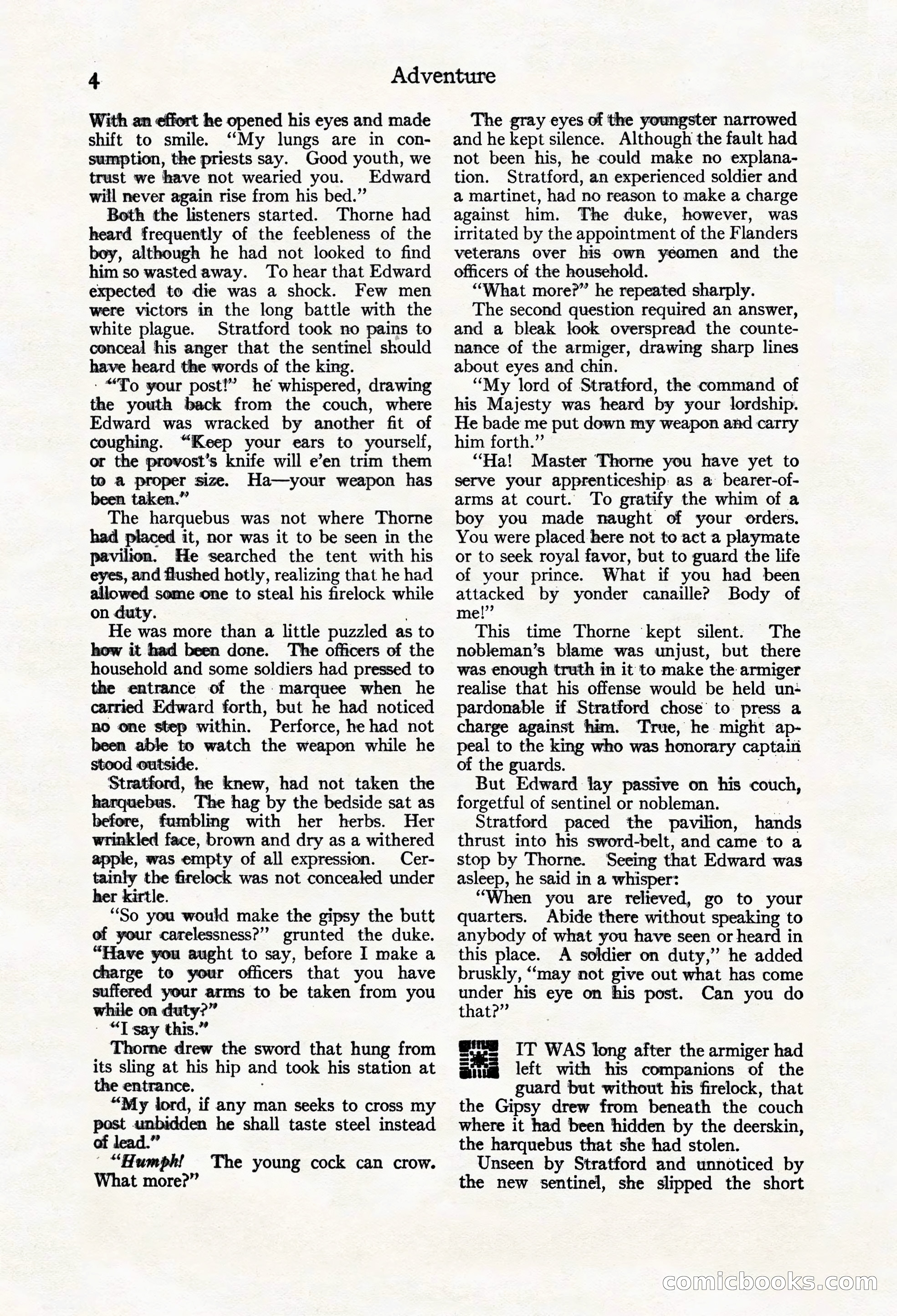 Adventure Magazine Cover, March 20, 1925 — page 22 of 212
