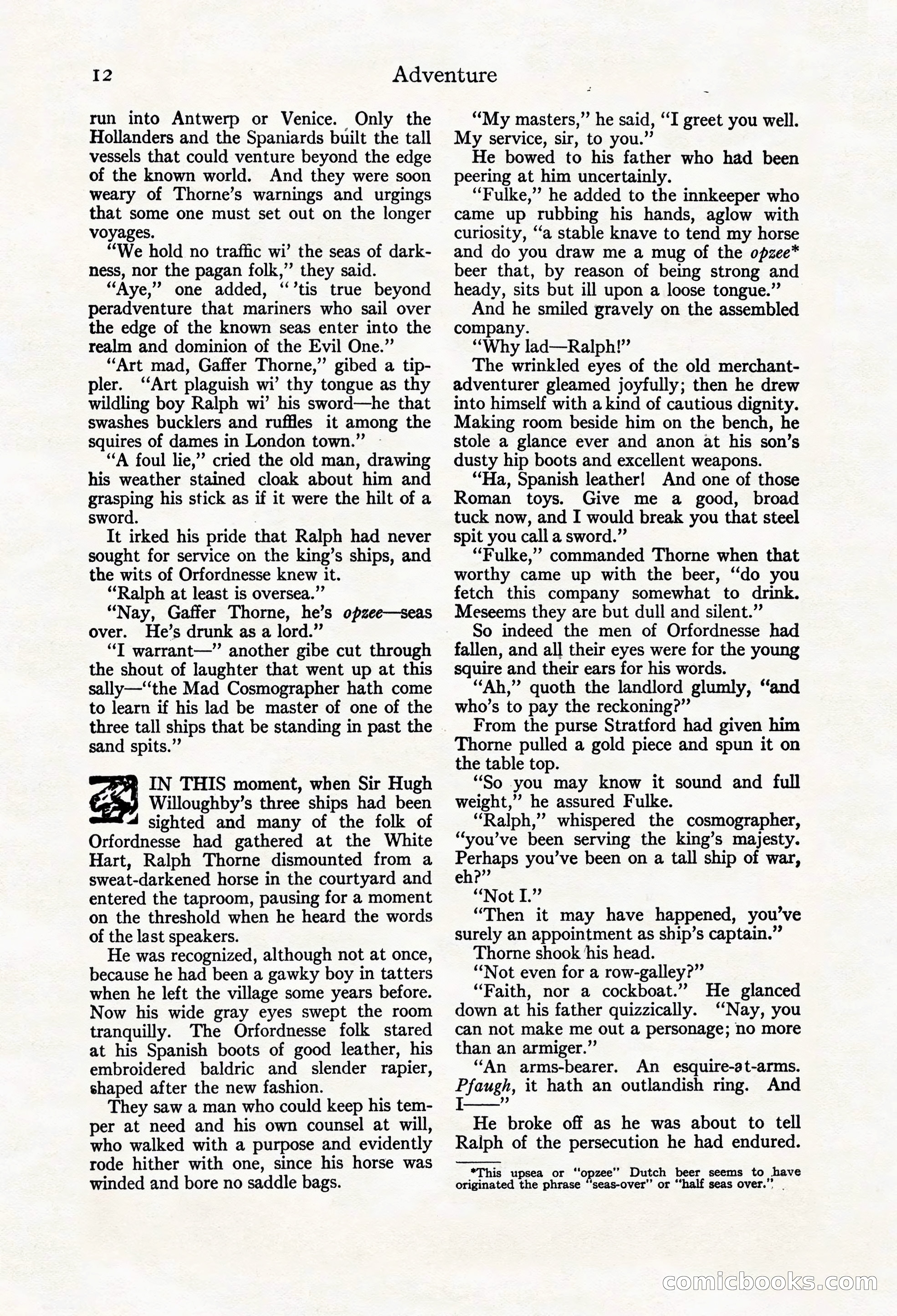 Adventure Magazine Cover, March 20, 1925 — page 30 of 212