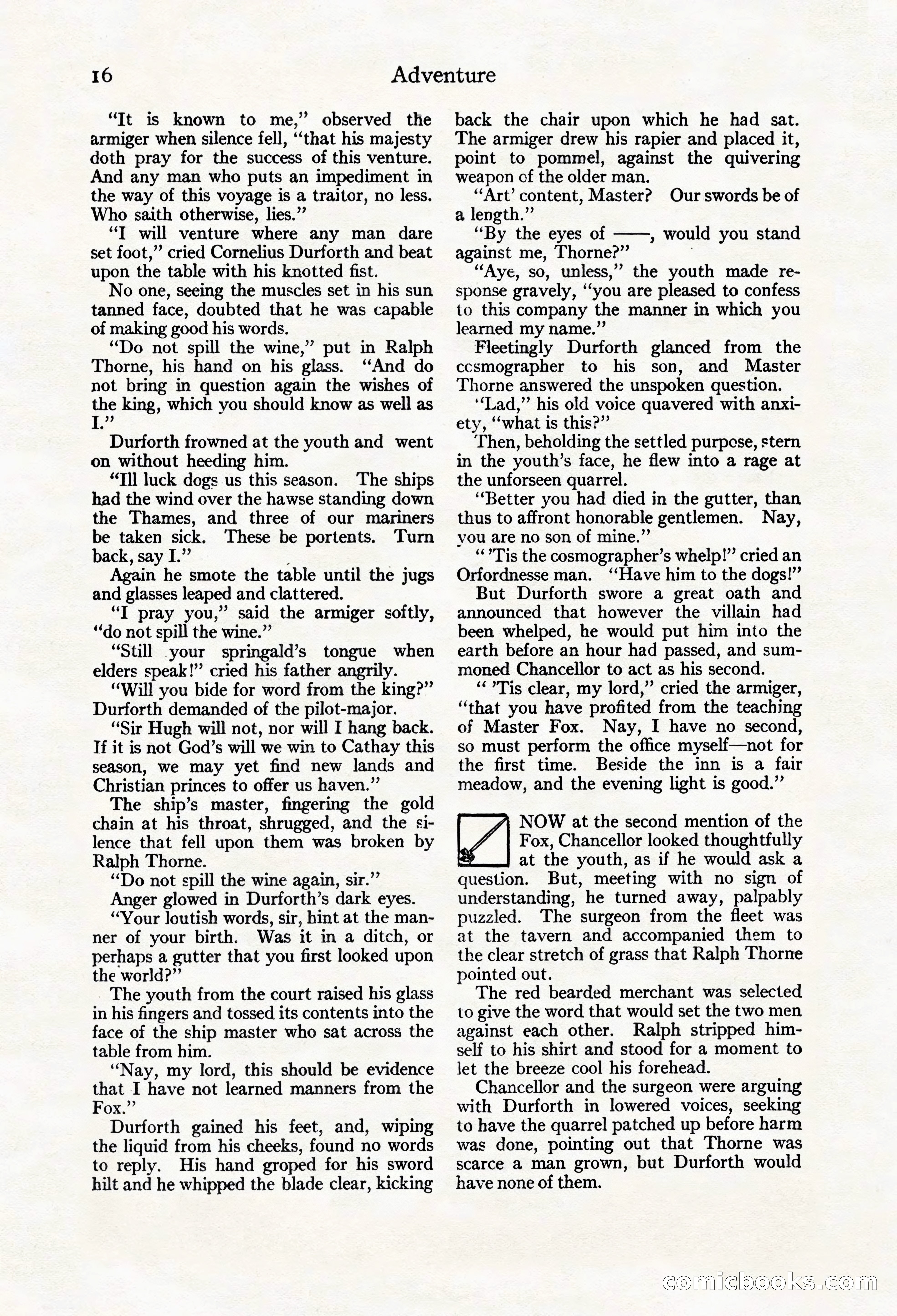 Adventure Magazine Cover, March 20, 1925 — page 34 of 212