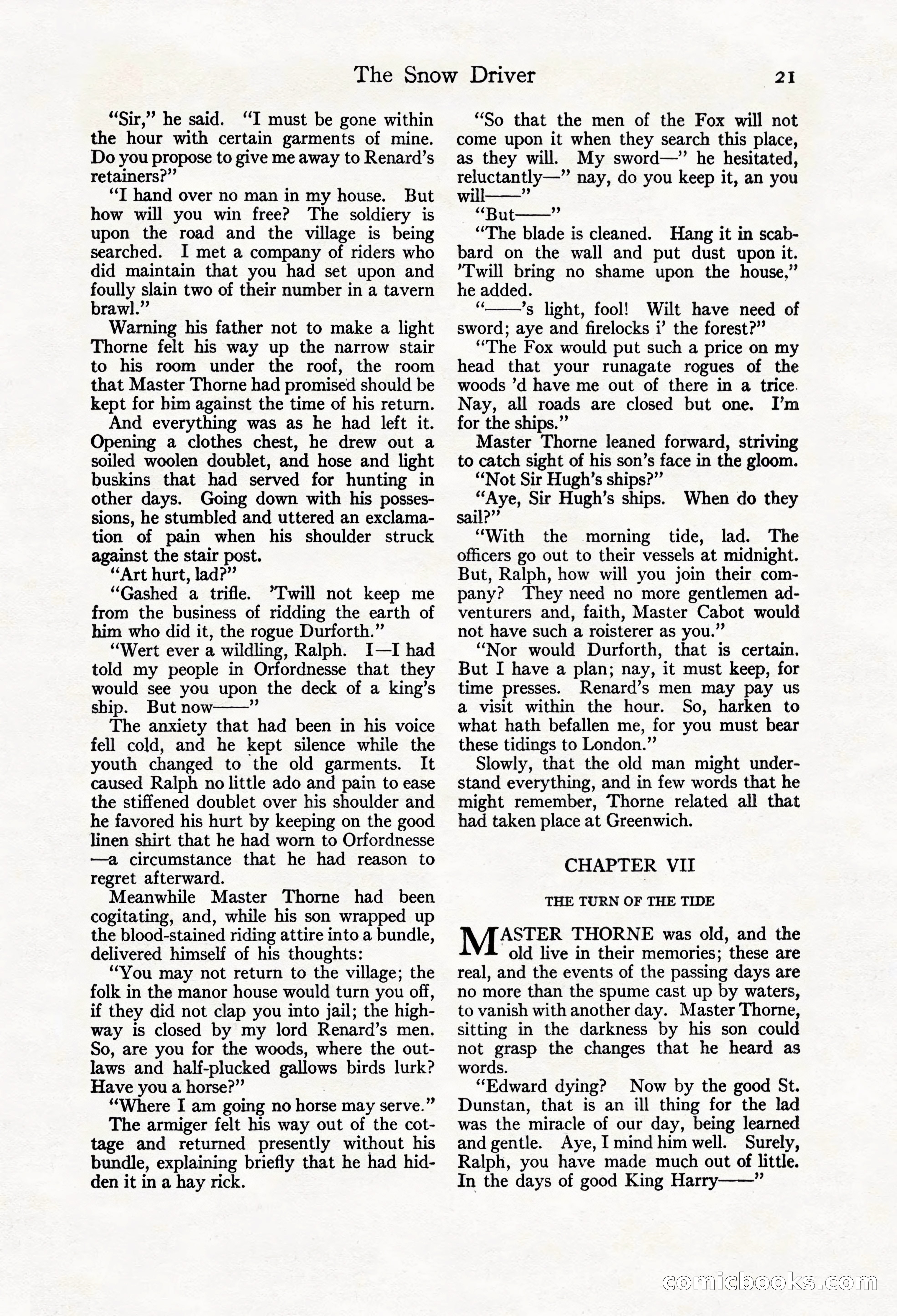 Adventure Magazine Cover, March 20, 1925 — page 39 of 212