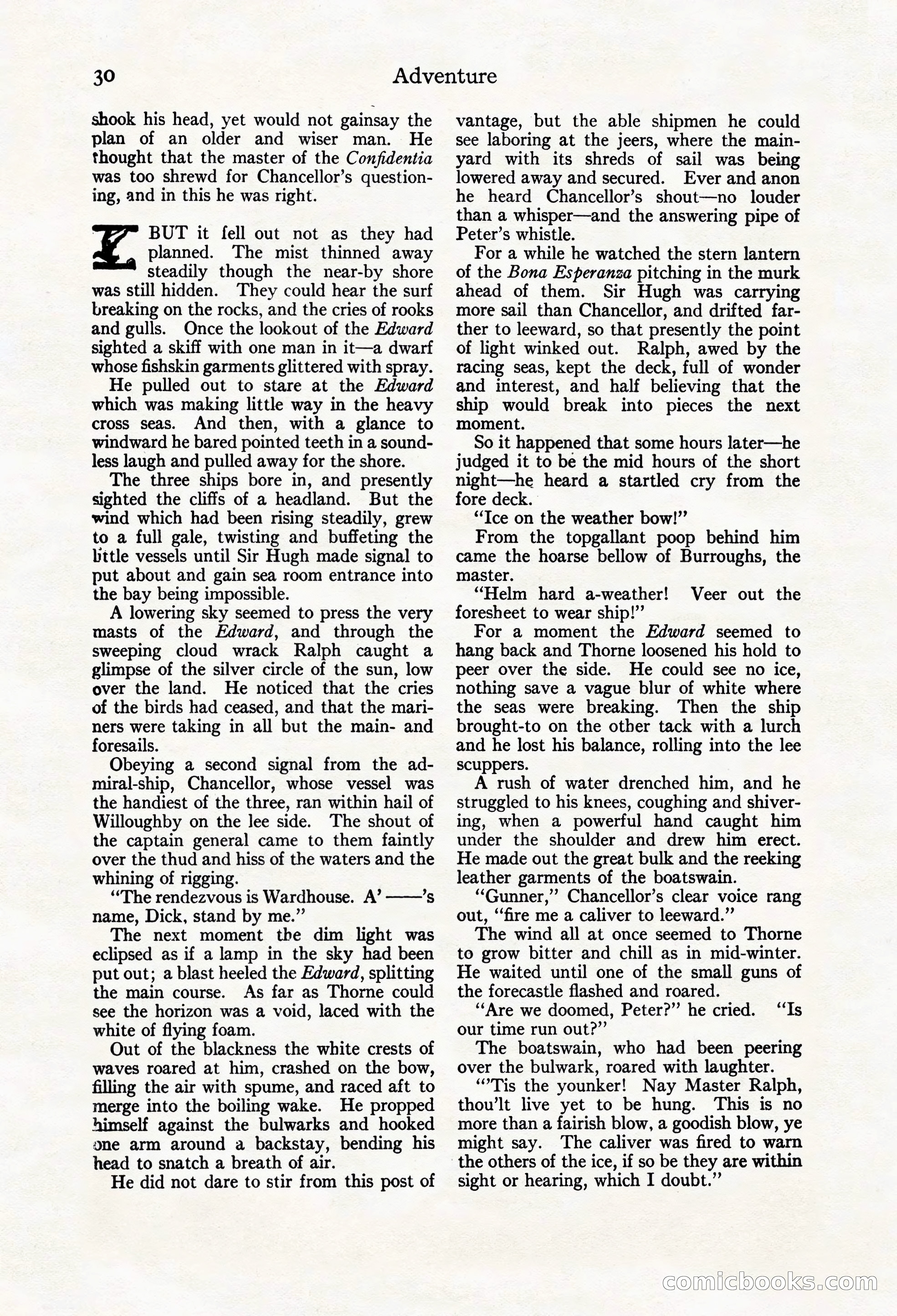 Adventure Magazine Cover, March 20, 1925 — page 48 of 212