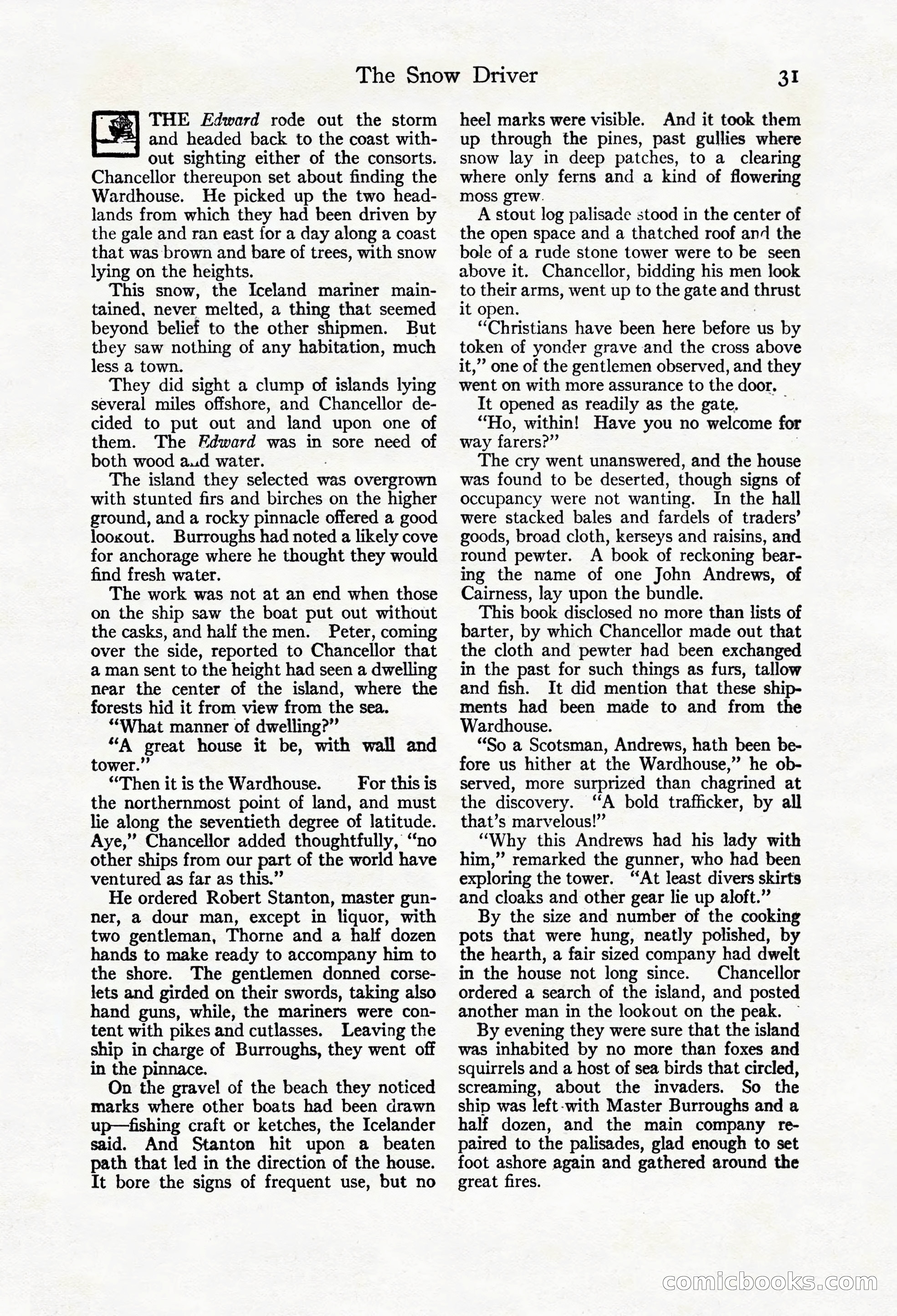 Adventure Magazine Cover, March 20, 1925 — page 49 of 212