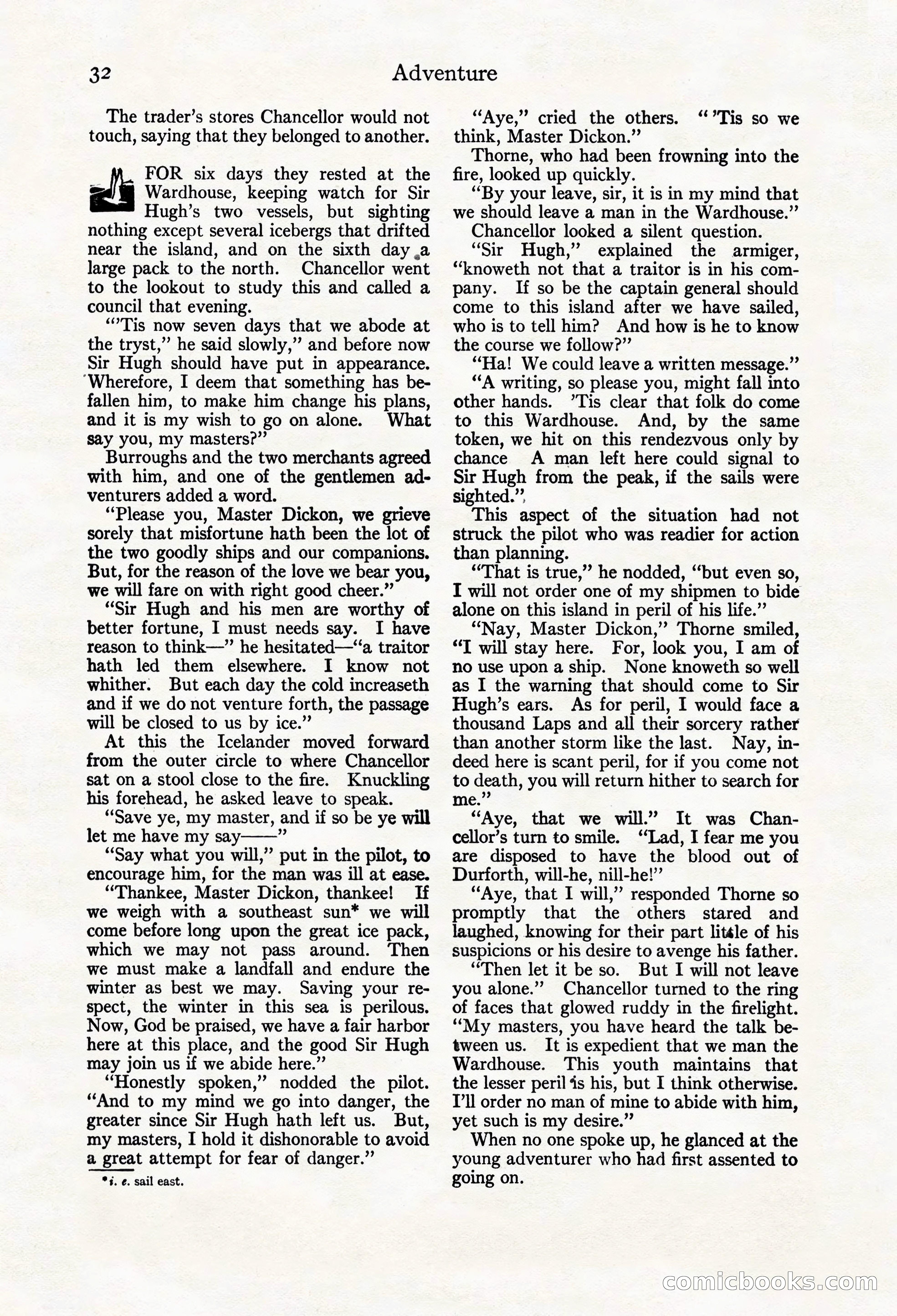 Adventure Magazine Cover, March 20, 1925 — page 50 of 212