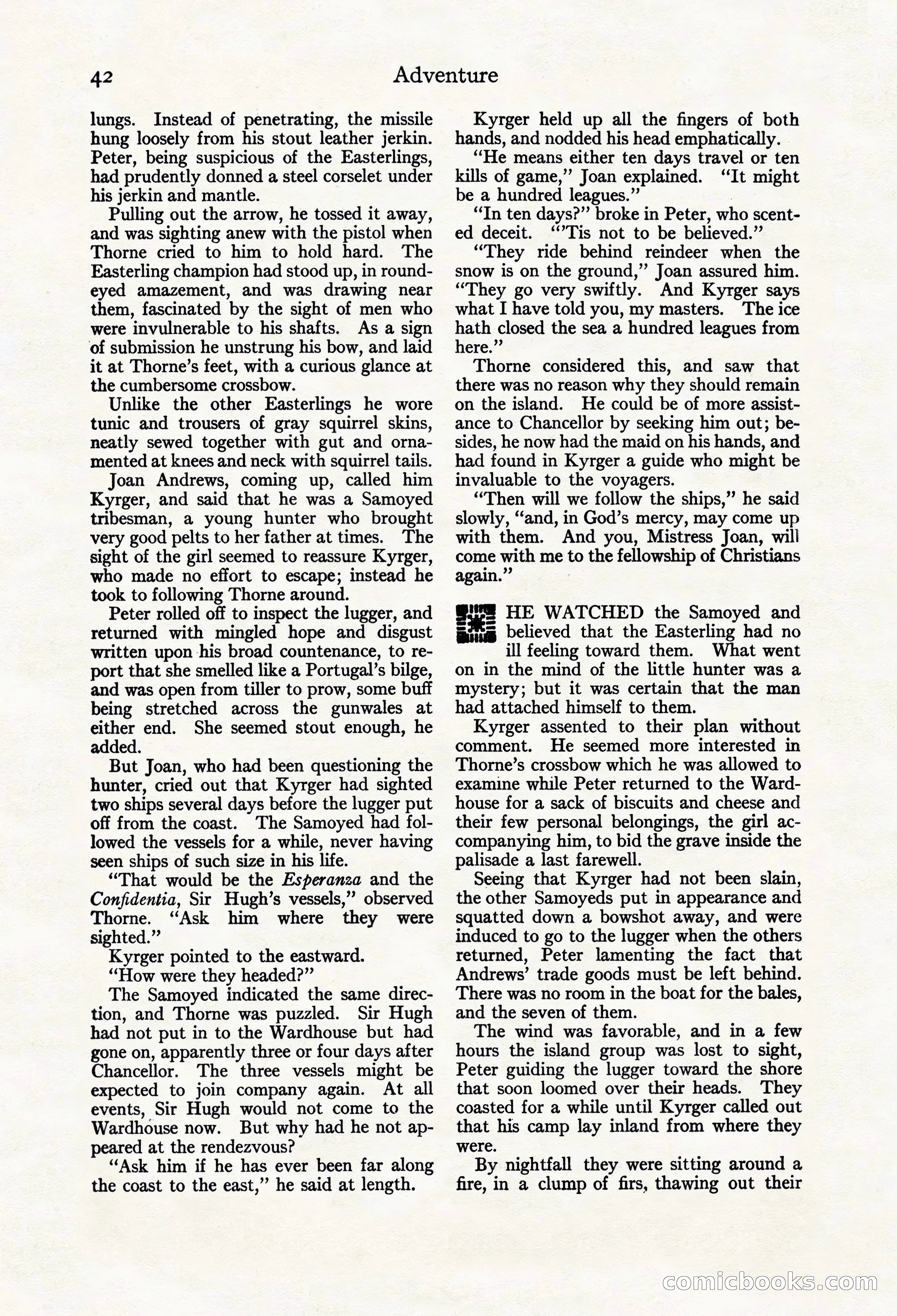 Adventure Magazine Cover, March 20, 1925 — page 60 of 212