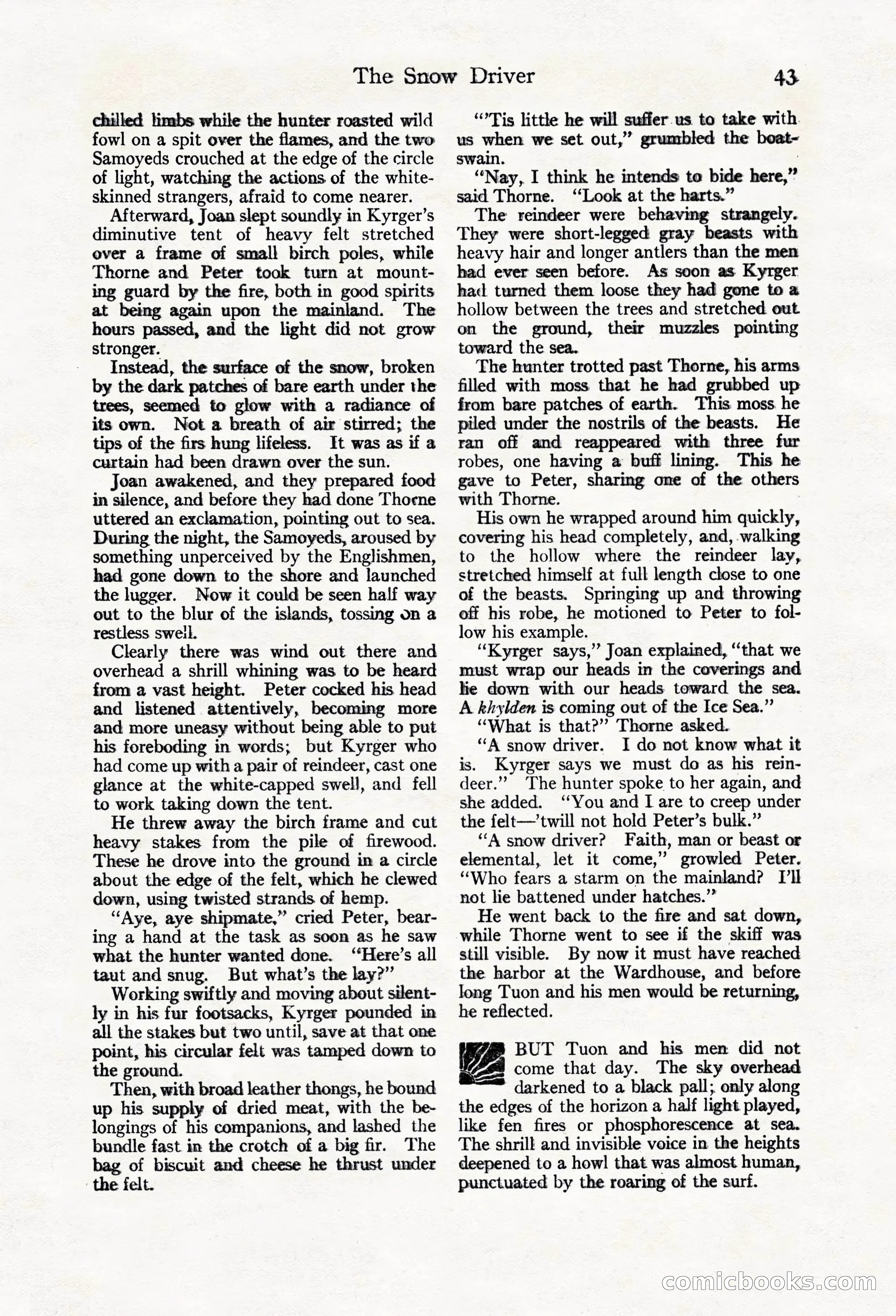 Adventure Magazine Cover, March 20, 1925 — page 61 of 212