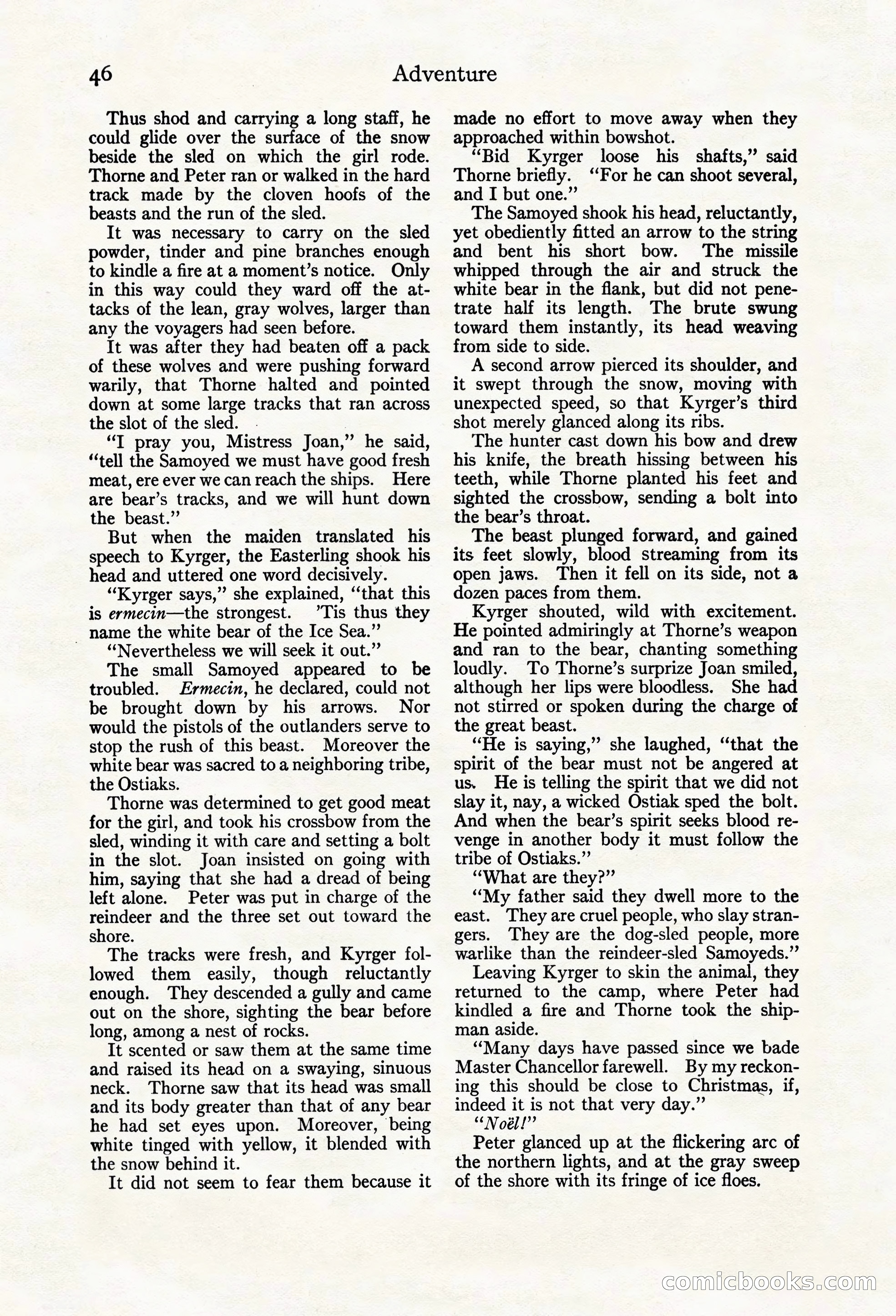 Adventure Magazine Cover, March 20, 1925 — page 64 of 212