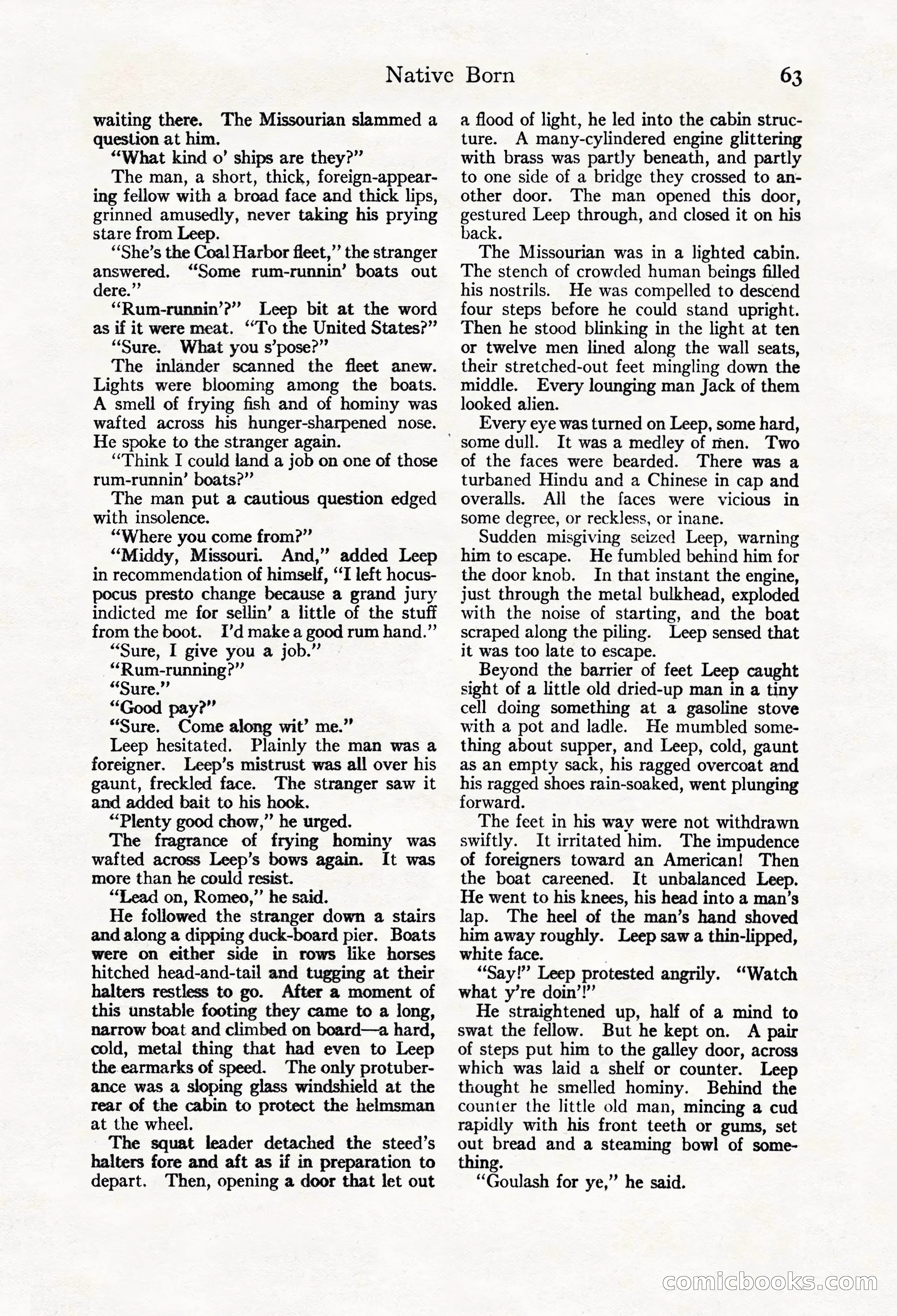 Adventure Magazine Cover, March 20, 1925 — page 81 of 212