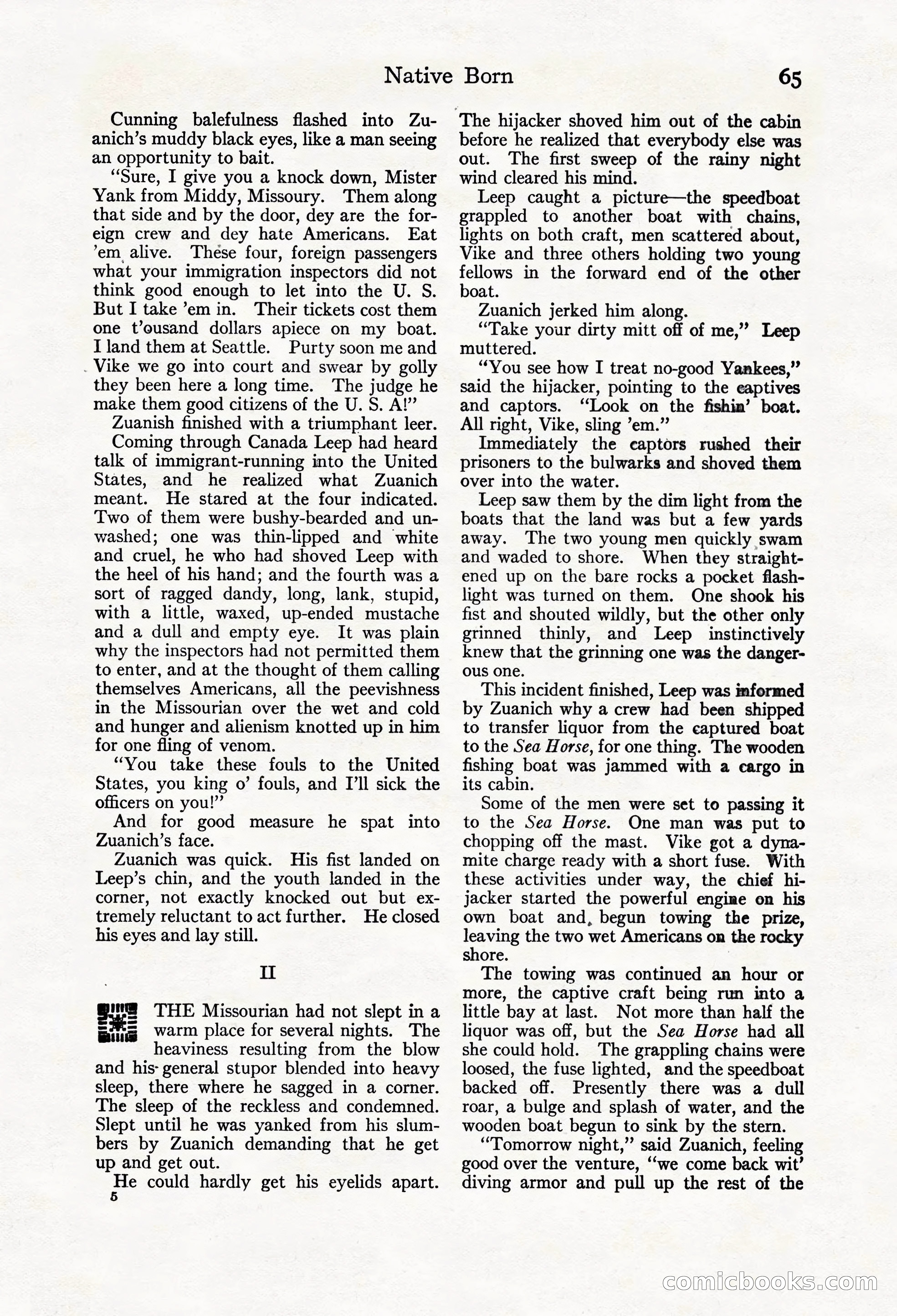 Adventure Magazine Cover, March 20, 1925 — page 83 of 212