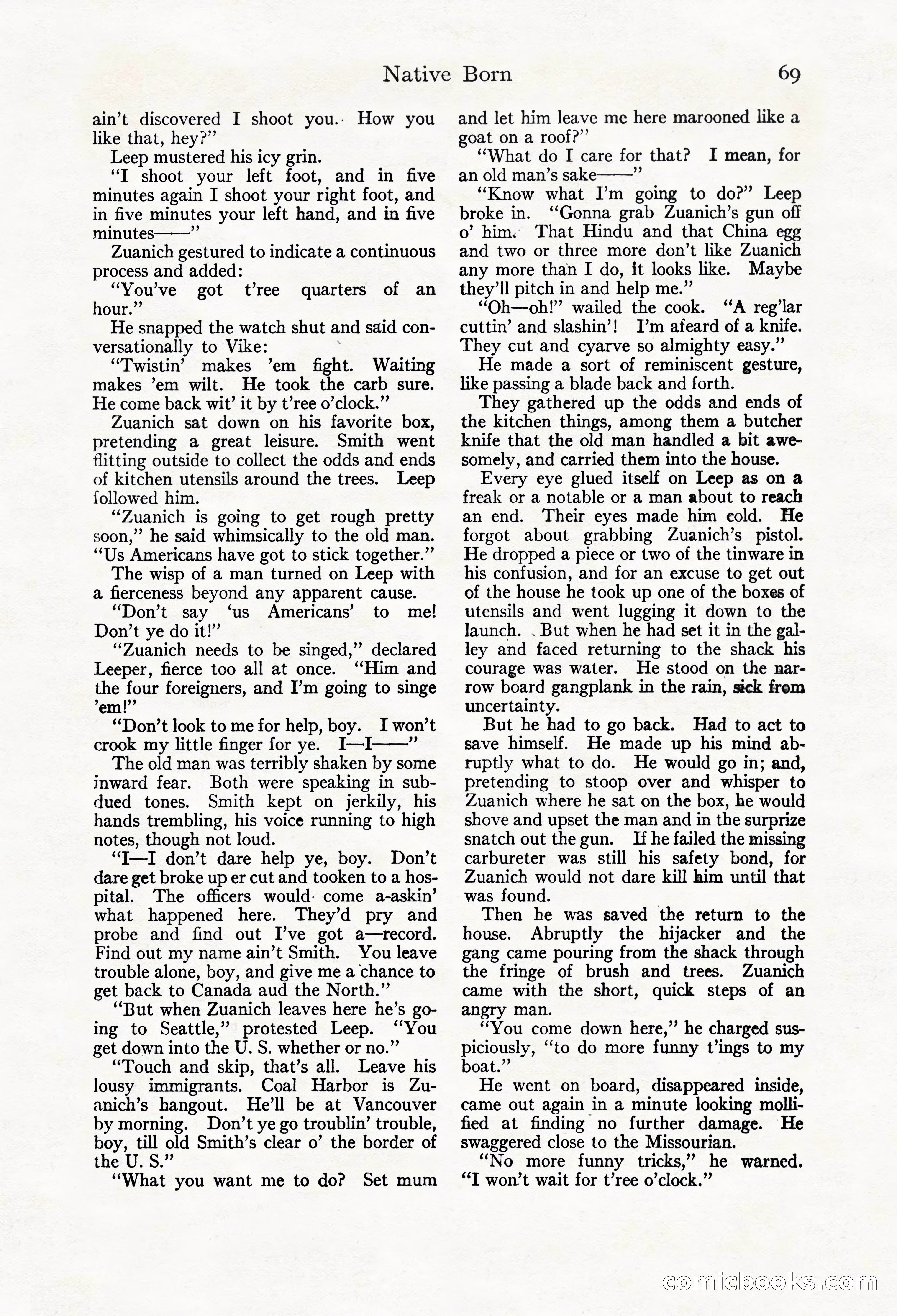 Adventure Magazine Cover, March 20, 1925 — page 87 of 212