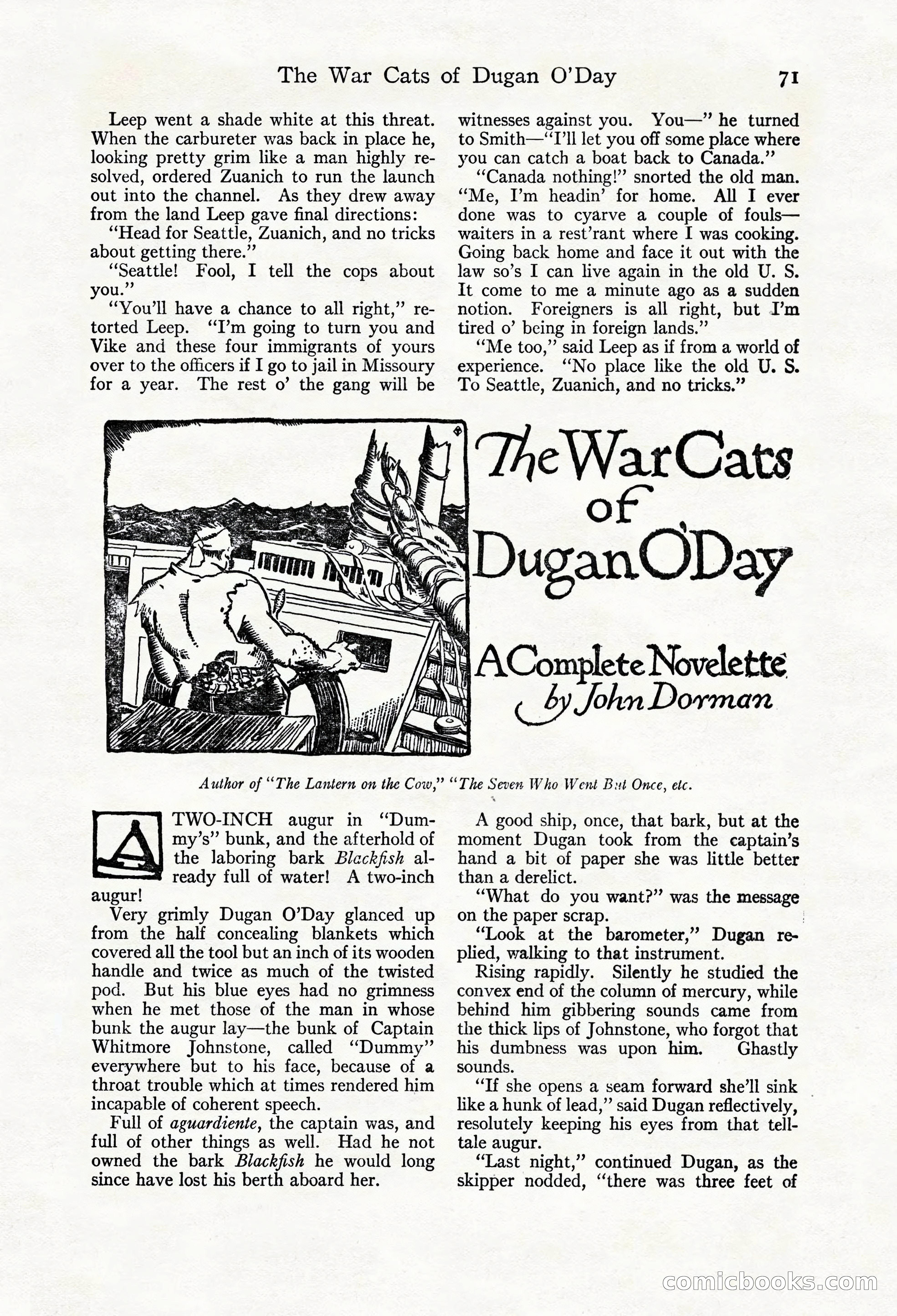 Adventure Magazine Cover, March 20, 1925 — page 89 of 212