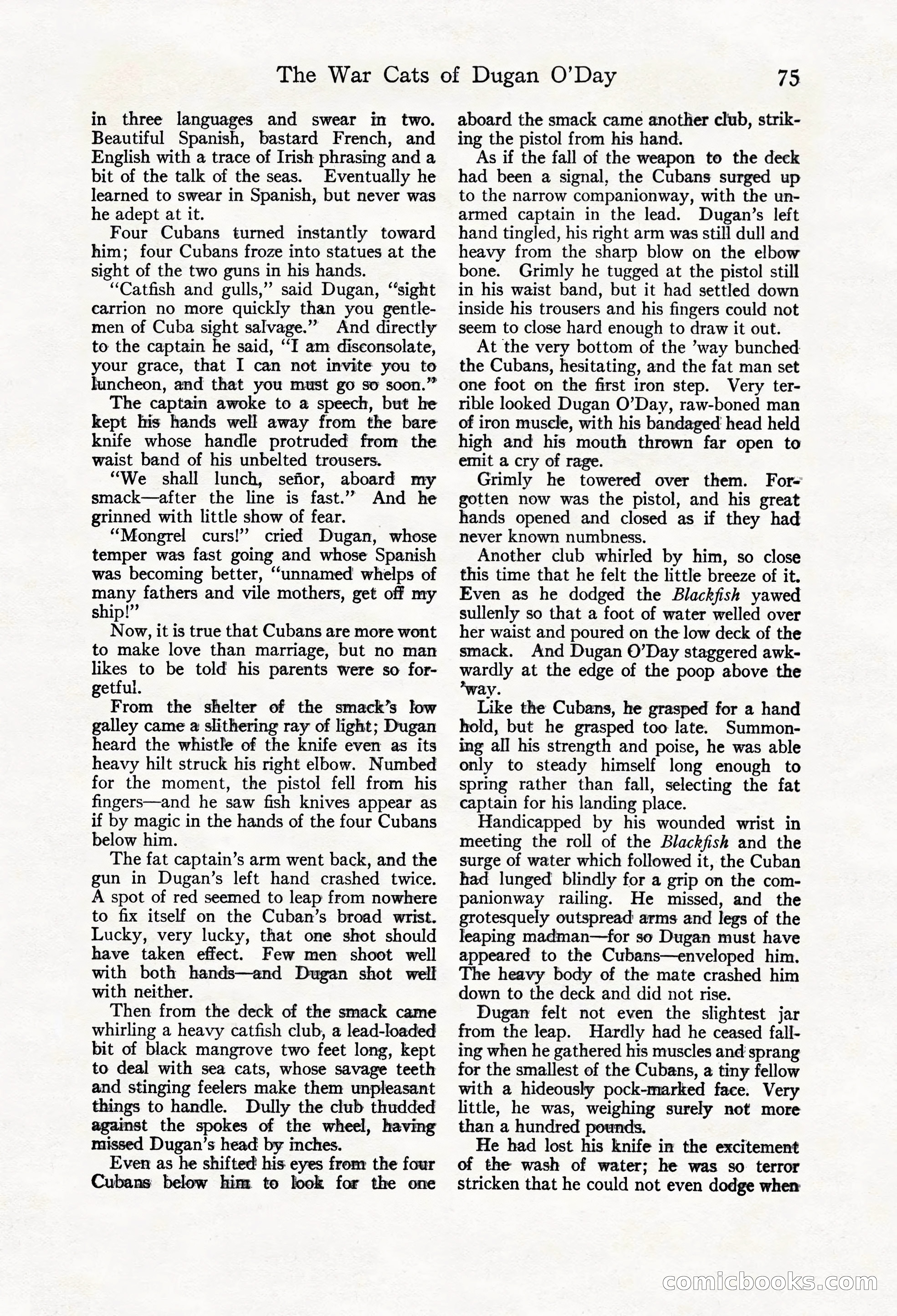 Adventure Magazine Cover, March 20, 1925 — page 93 of 212