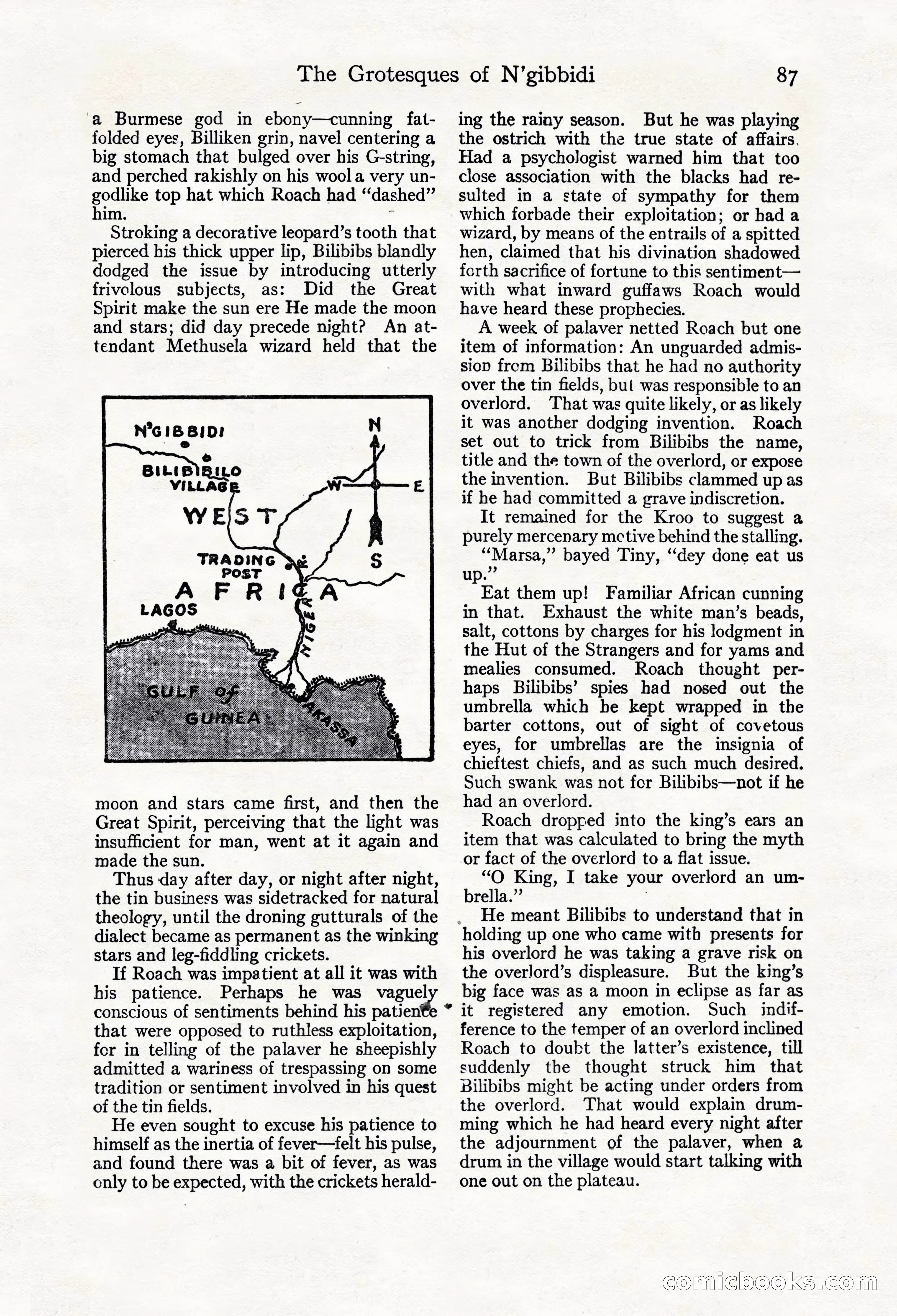 Adventure Magazine Cover, March 20, 1925 — page 105 of 212