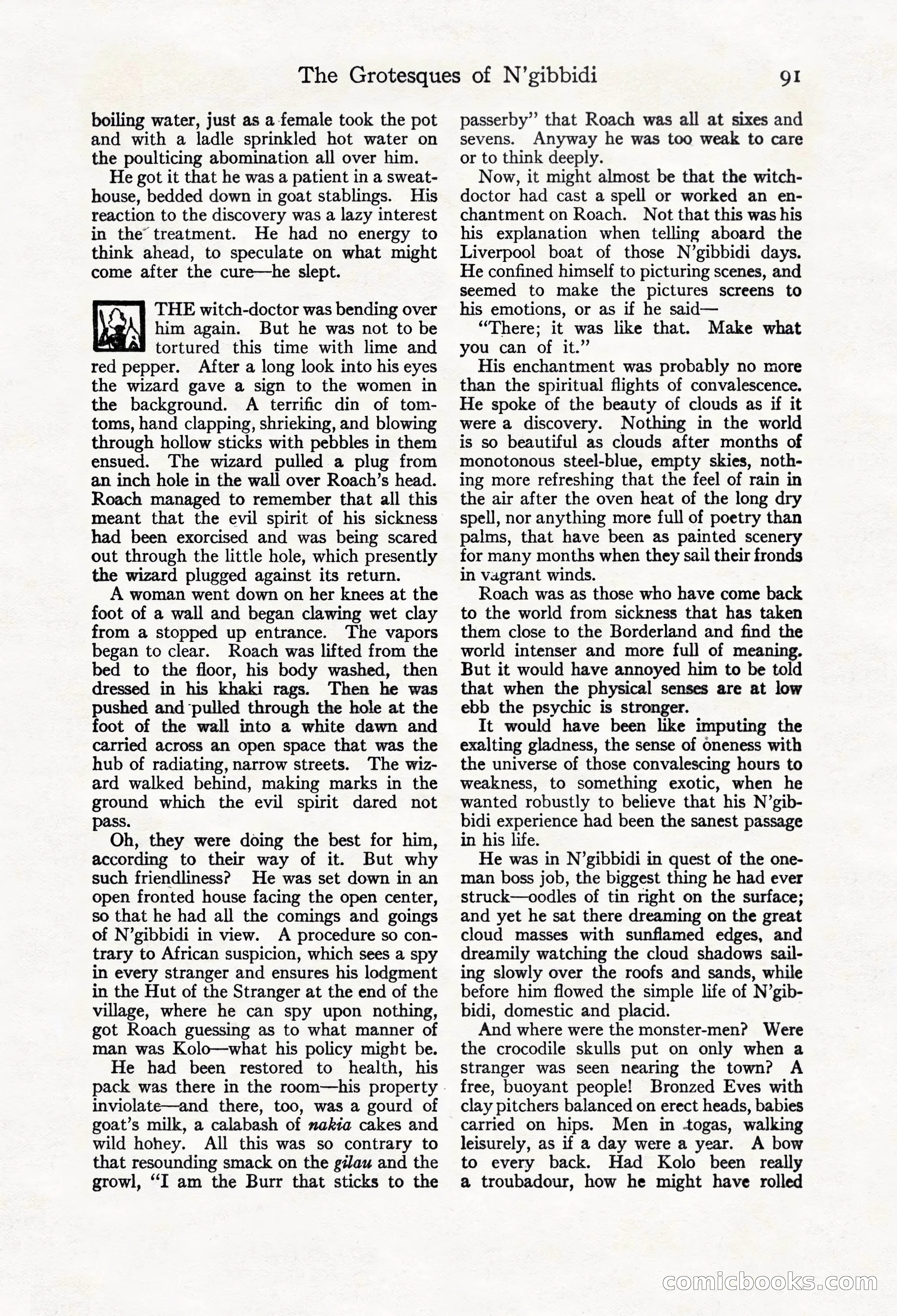 Adventure Magazine Cover, March 20, 1925 — page 109 of 212