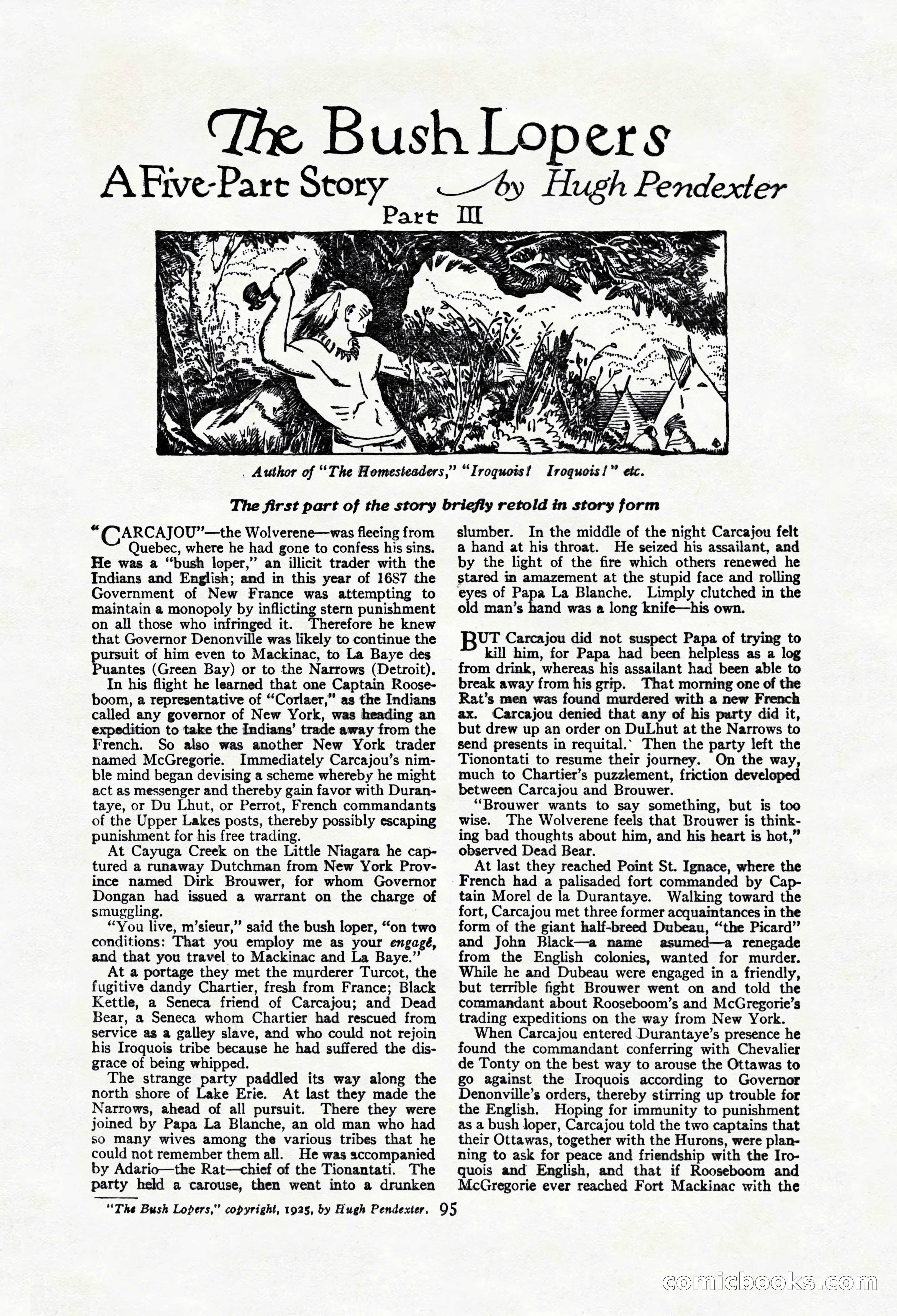 Adventure Magazine Cover, March 20, 1925 — page 113 of 212