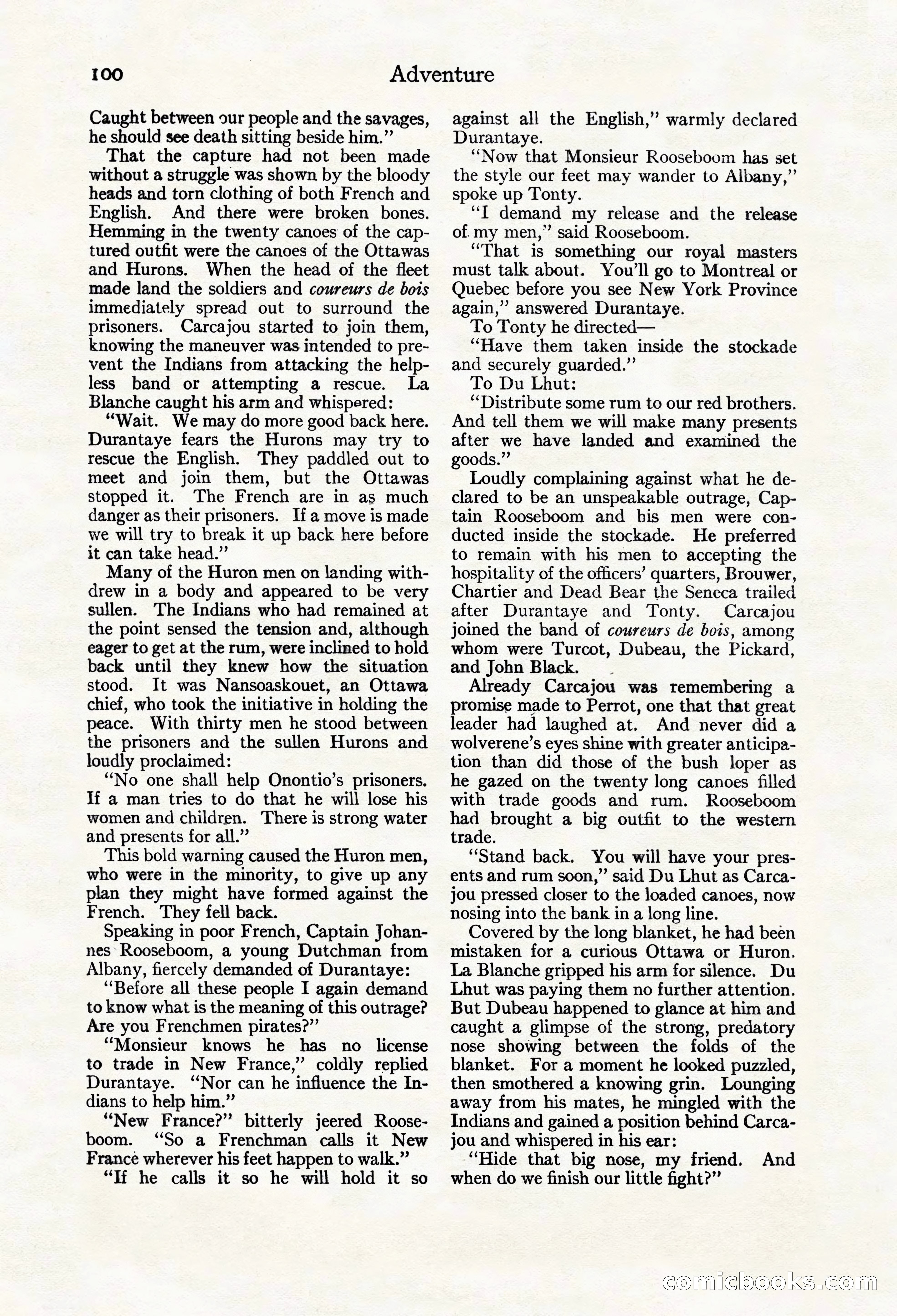 Adventure Magazine Cover, March 20, 1925 — page 118 of 212
